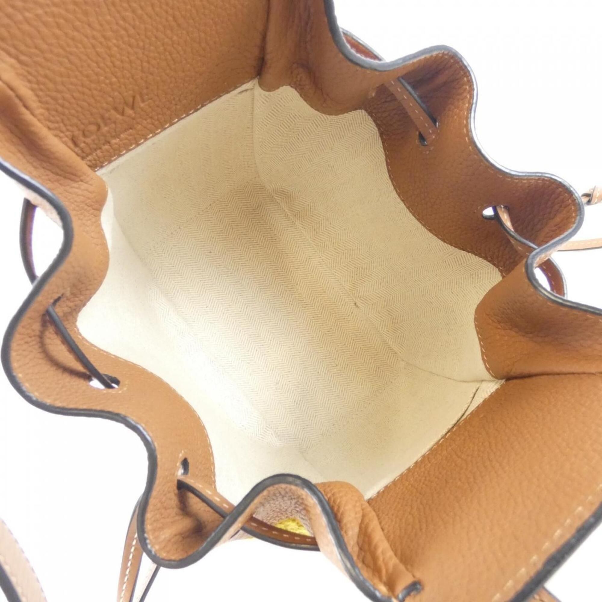 Canvas Leather Shoulder Bag (Pre-Owned) - Loewe - Modalova