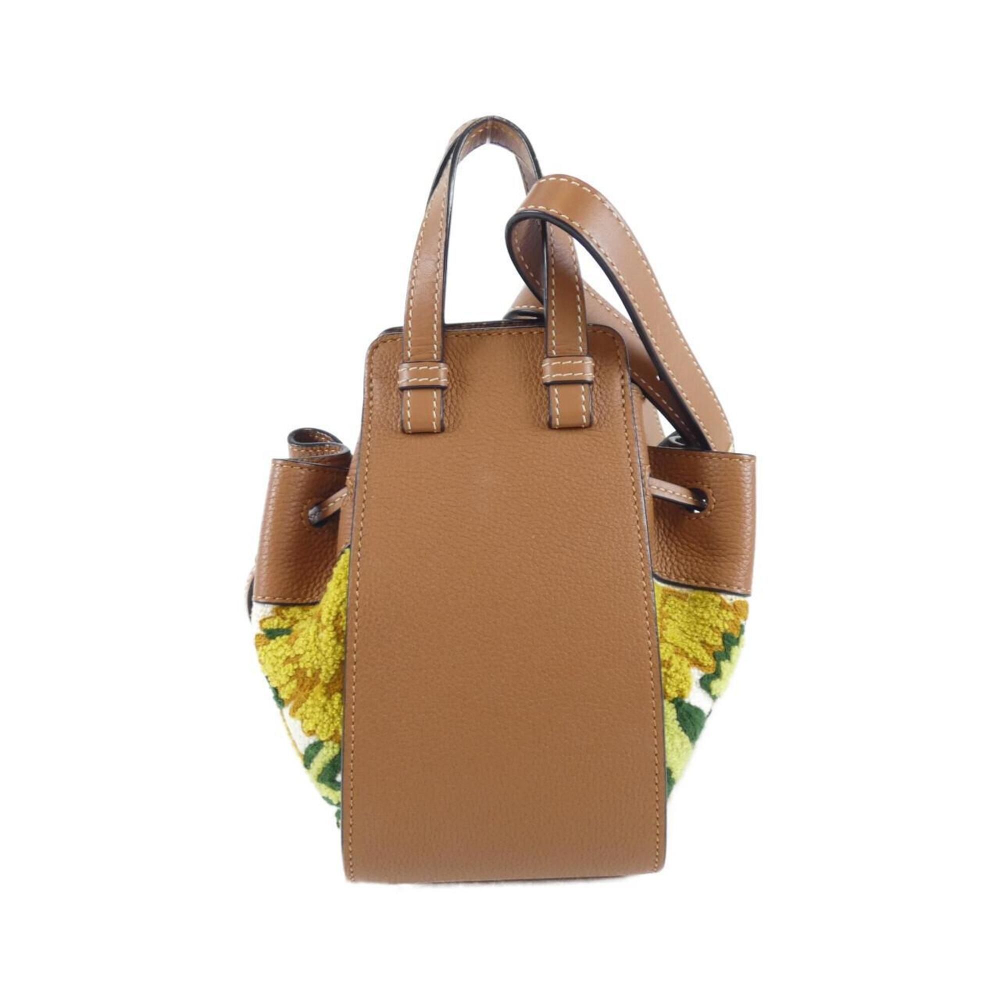Canvas Leather Shoulder Bag (Pre-Owned) - Loewe - Modalova