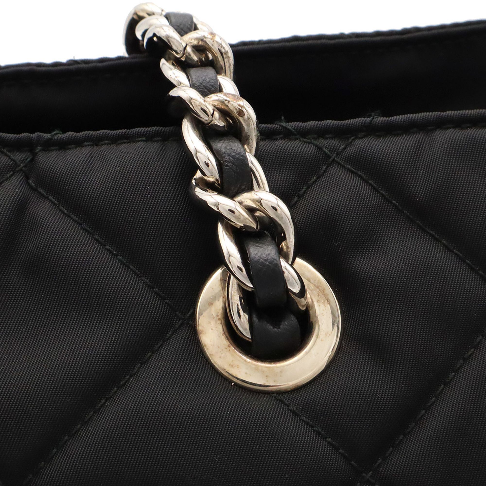 Nylon Leather Shoulder Bag Tote Bag (Pre-Owned) - Prada - Modalova