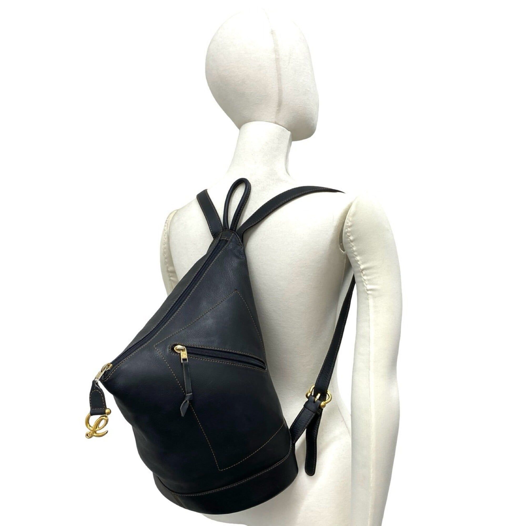 Leather Backpack (Pre-Owned) - Loewe - Modalova