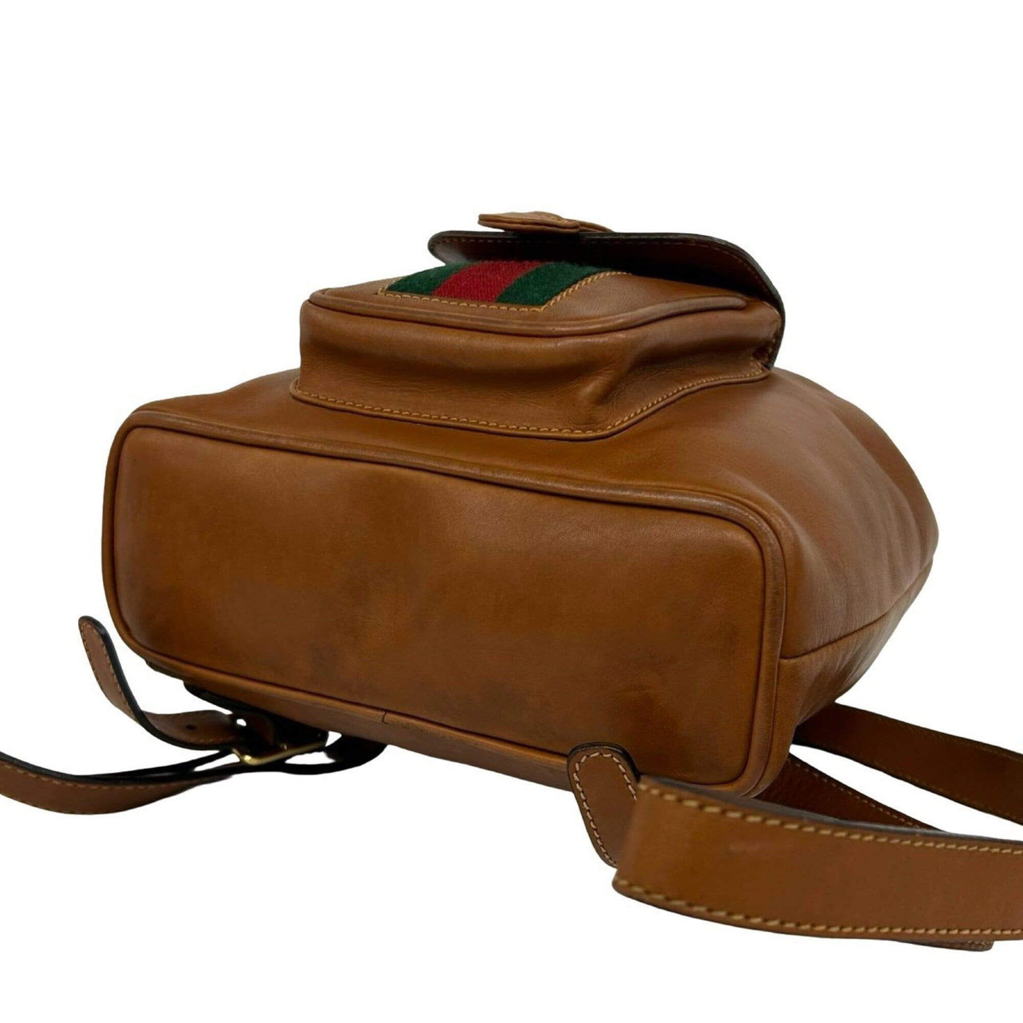 Leather Backpack (Pre-Owned) - Gucci - Modalova