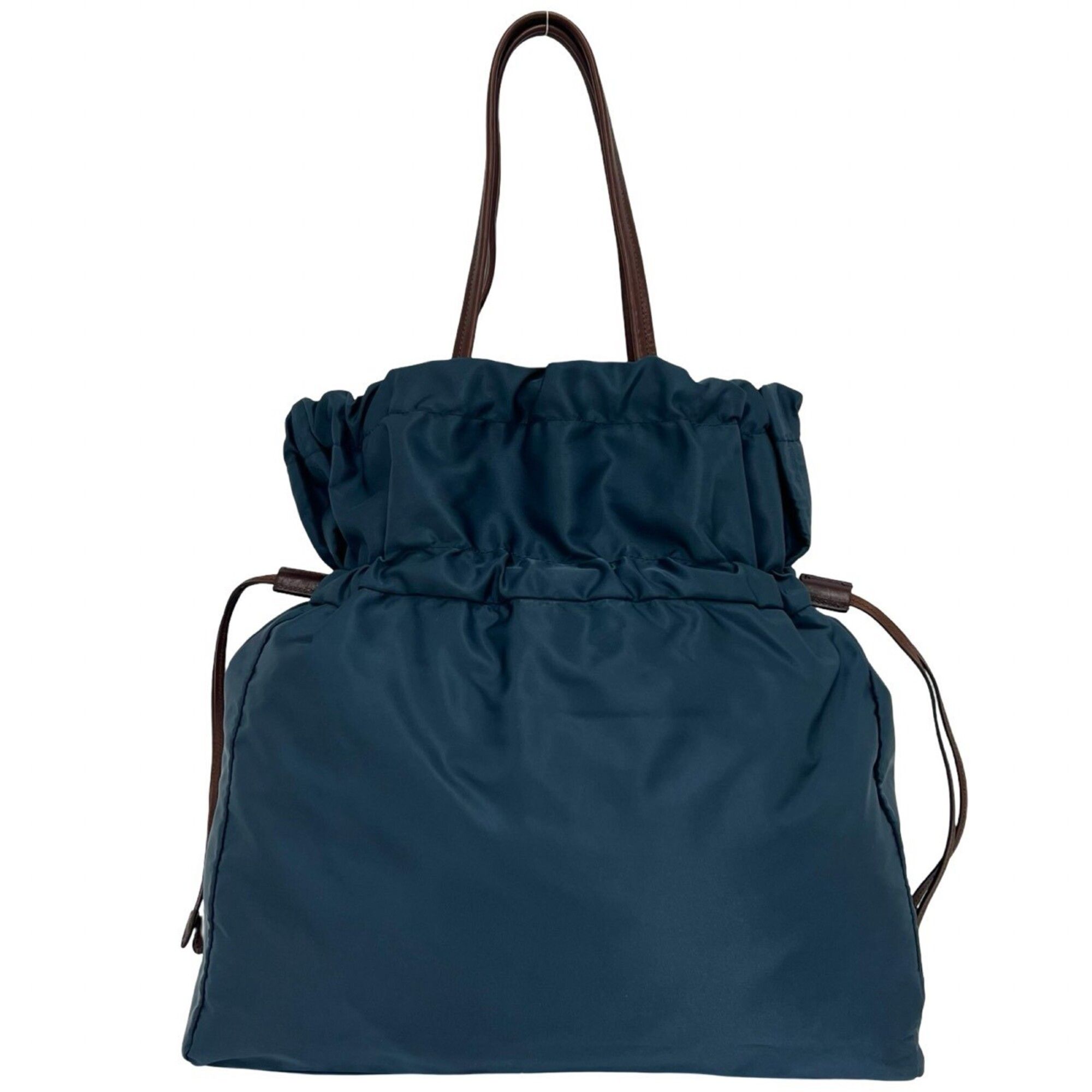 Nylon Leather Shoulder Bag Tote Bag (Pre-Owned) - Prada - Modalova
