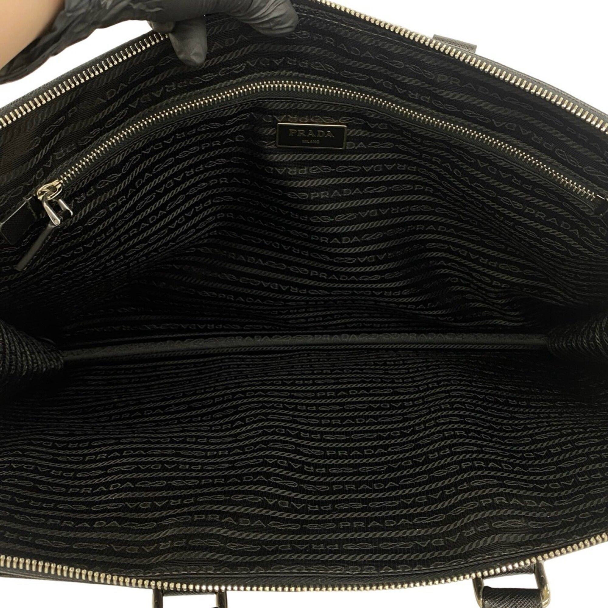 Leather Briefcase (Pre-Owned) - Prada - Modalova