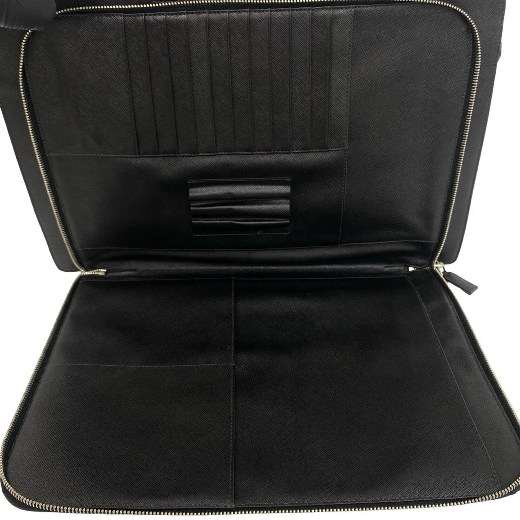 Leather Briefcase (Pre-Owned) - Prada - Modalova