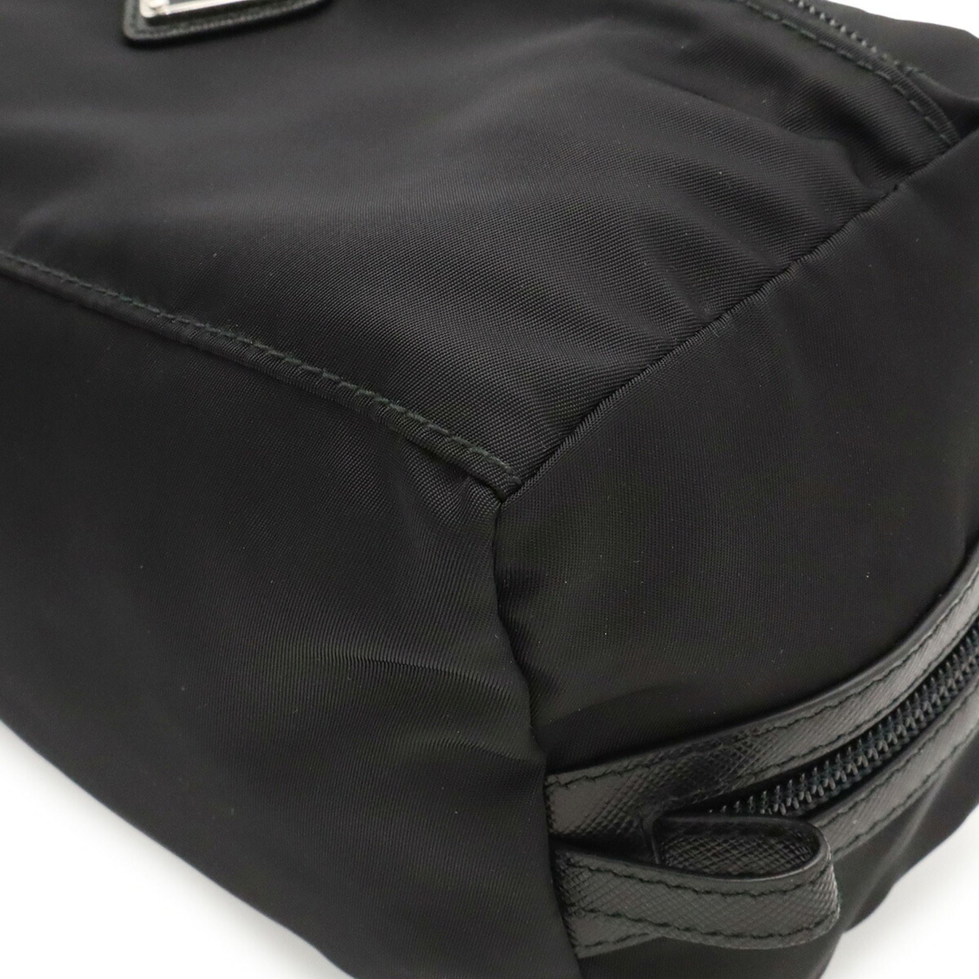 Nylon Leather Clutch Bag Handbag Pouch (Pre-Owned) - Prada - Modalova