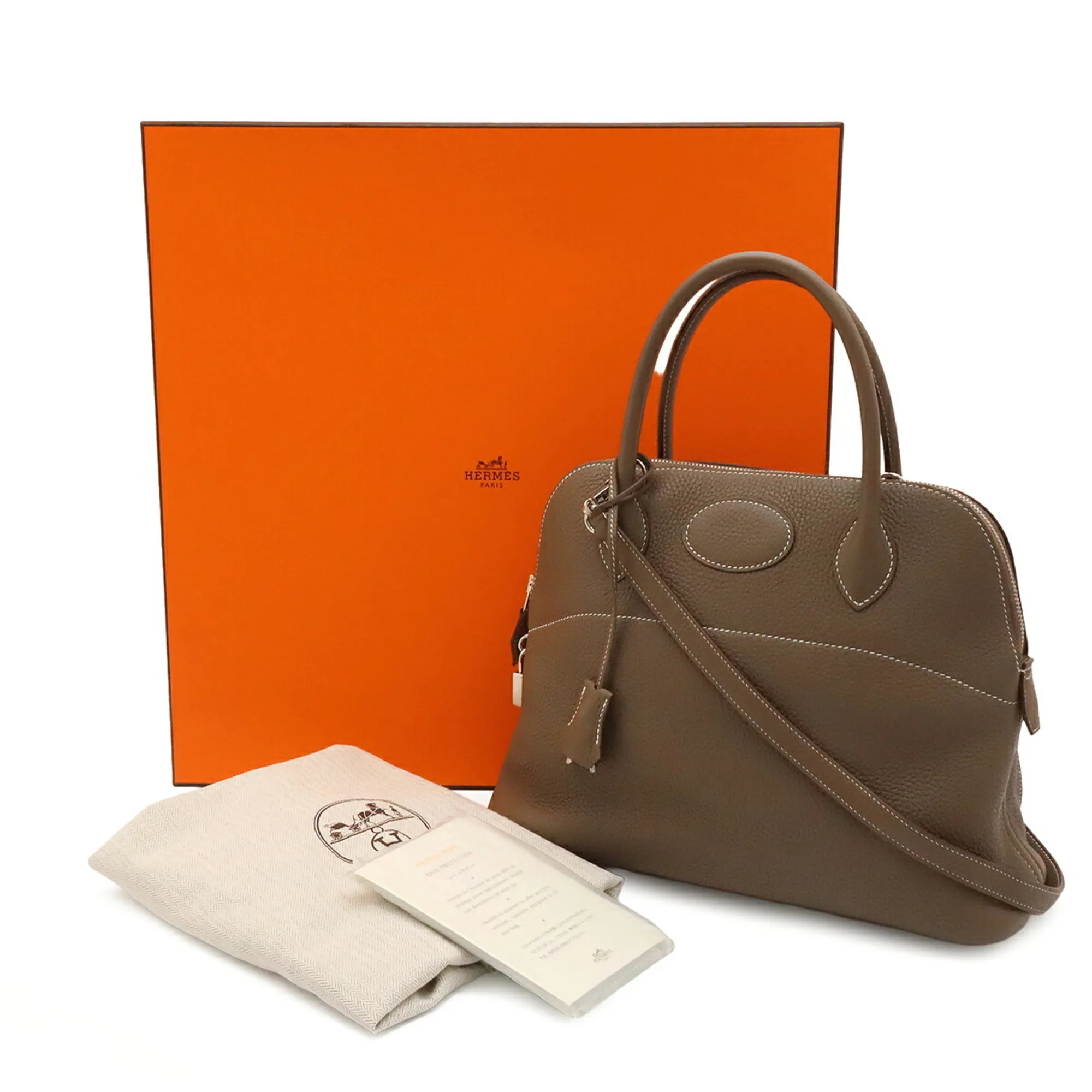 Taurillon Clemence Leather Handbag Shoulder Bag (Pre-Owned) - Hermes - Modalova
