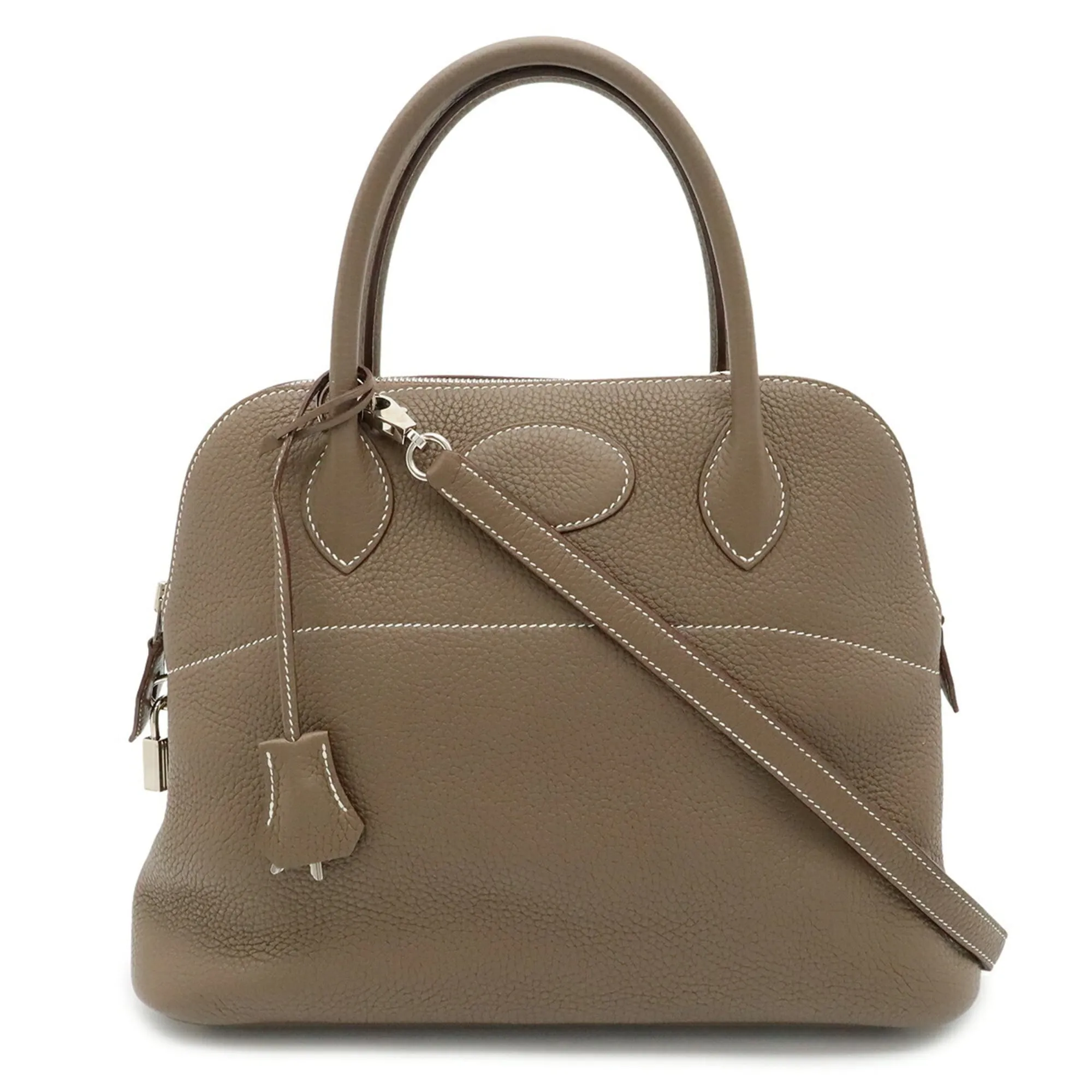 Taurillon Clemence Leather Handbag Shoulder Bag (Pre-Owned) - Hermes - Modalova
