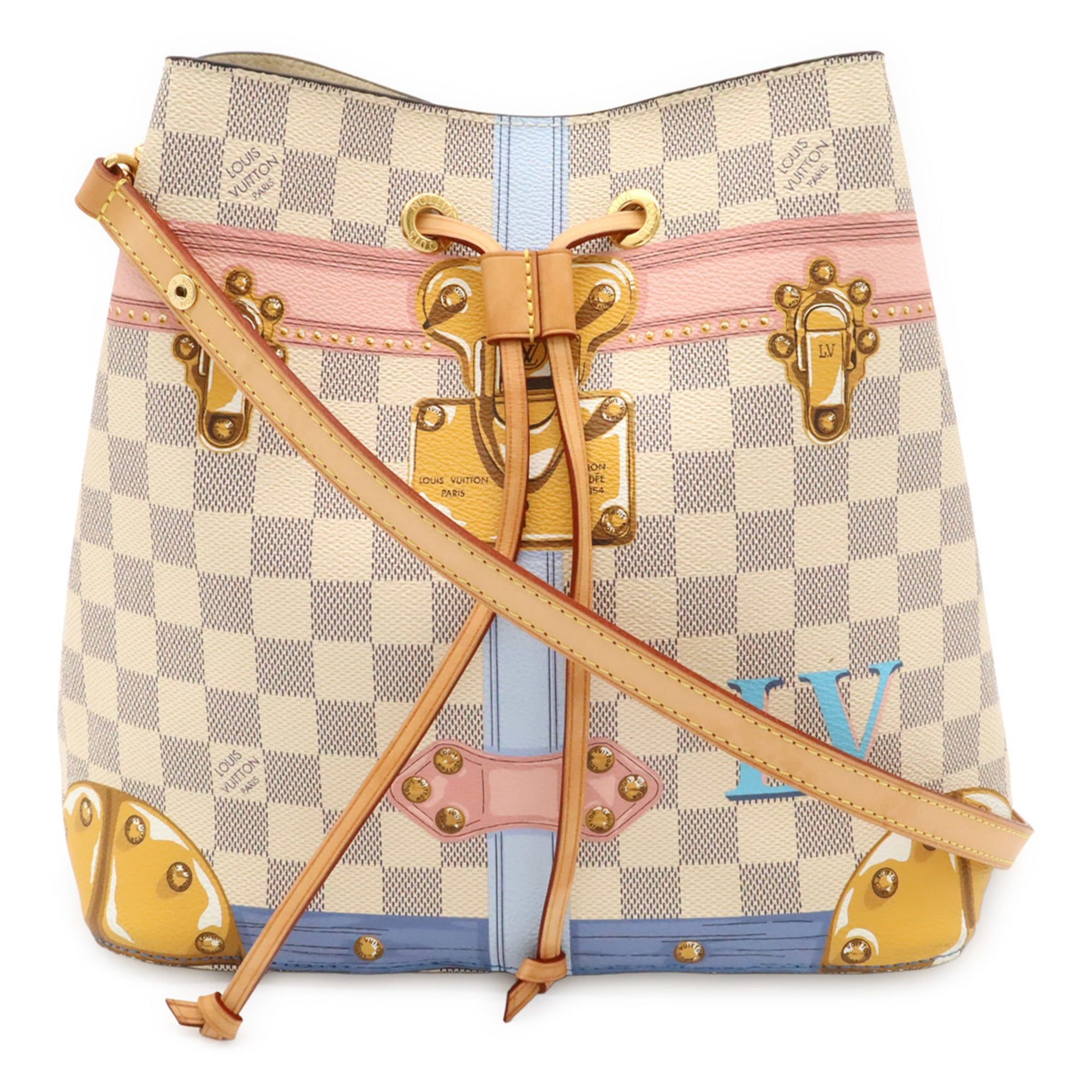 Damier Azur Canvas Shoulder Bag (Pre-Owned) - Louis Vuitton - Modalova