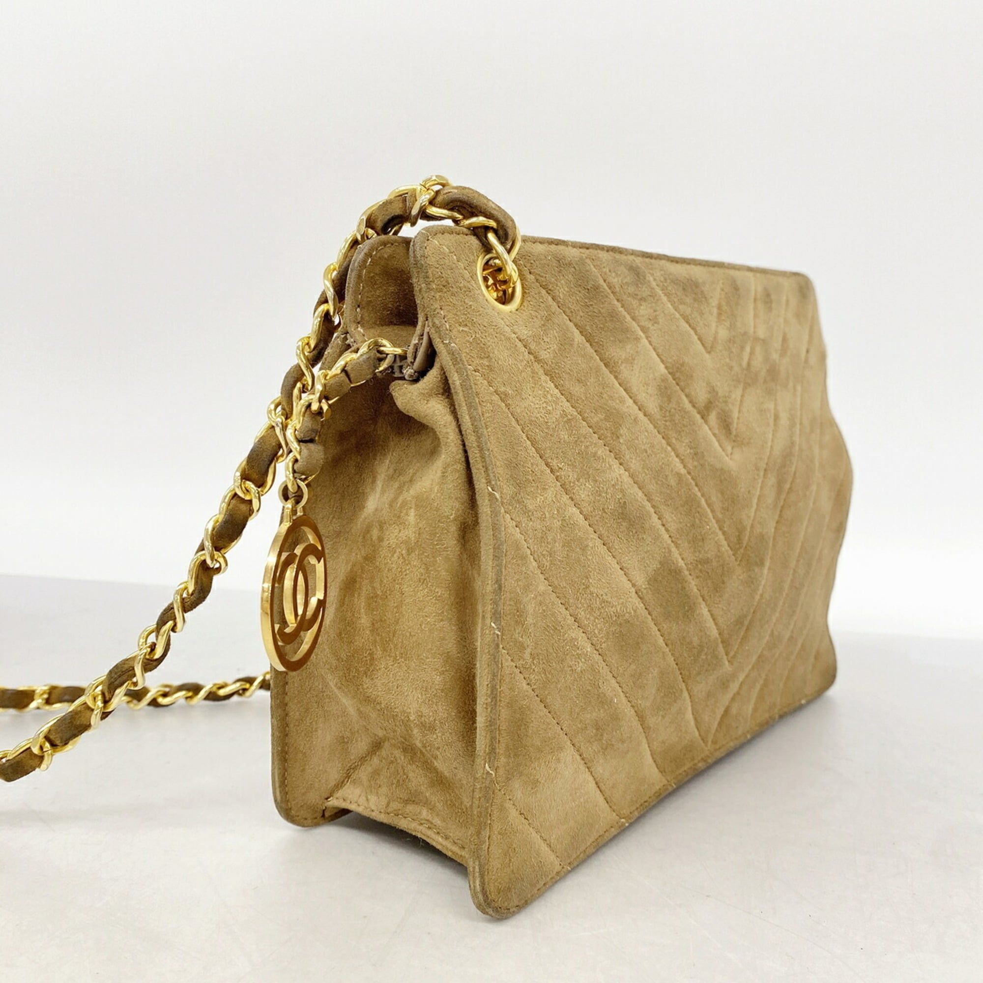 Suede Shoulder Bag (Pre-Owned) - Chanel - Modalova