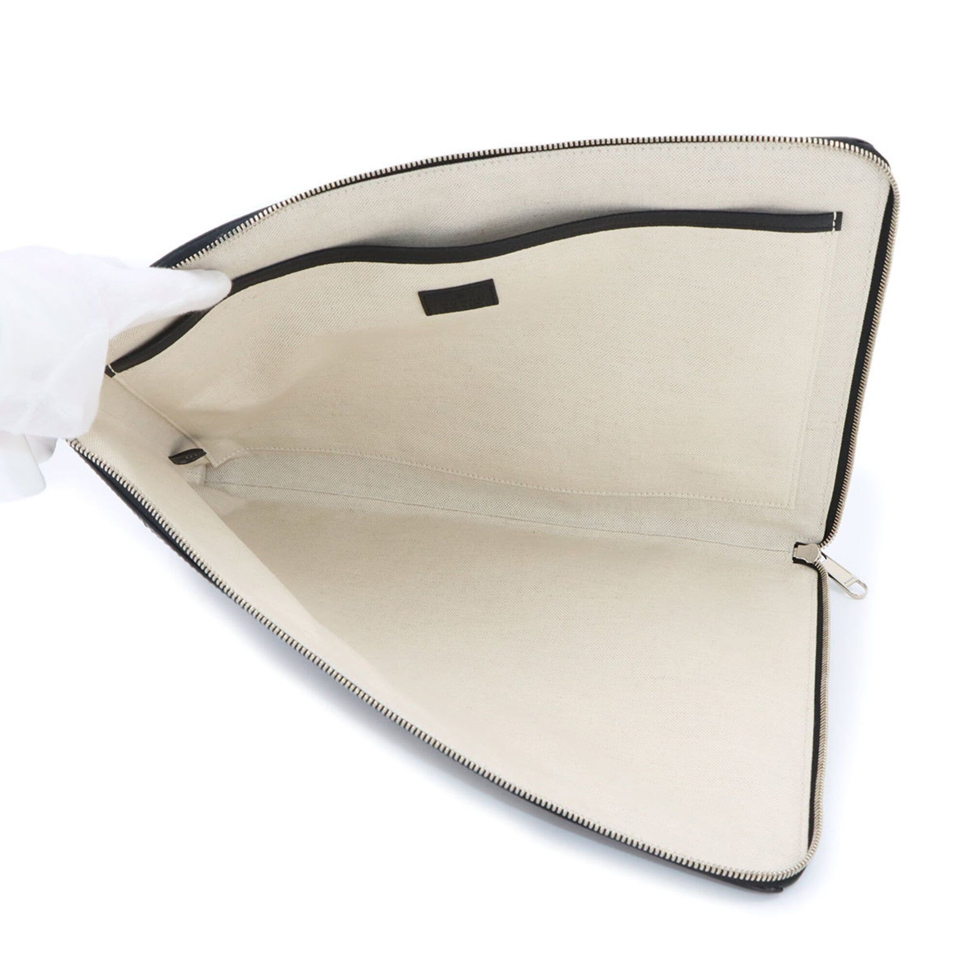 Leather Clutch Bag Document Case (Pre-Owned) - Gucci - Modalova