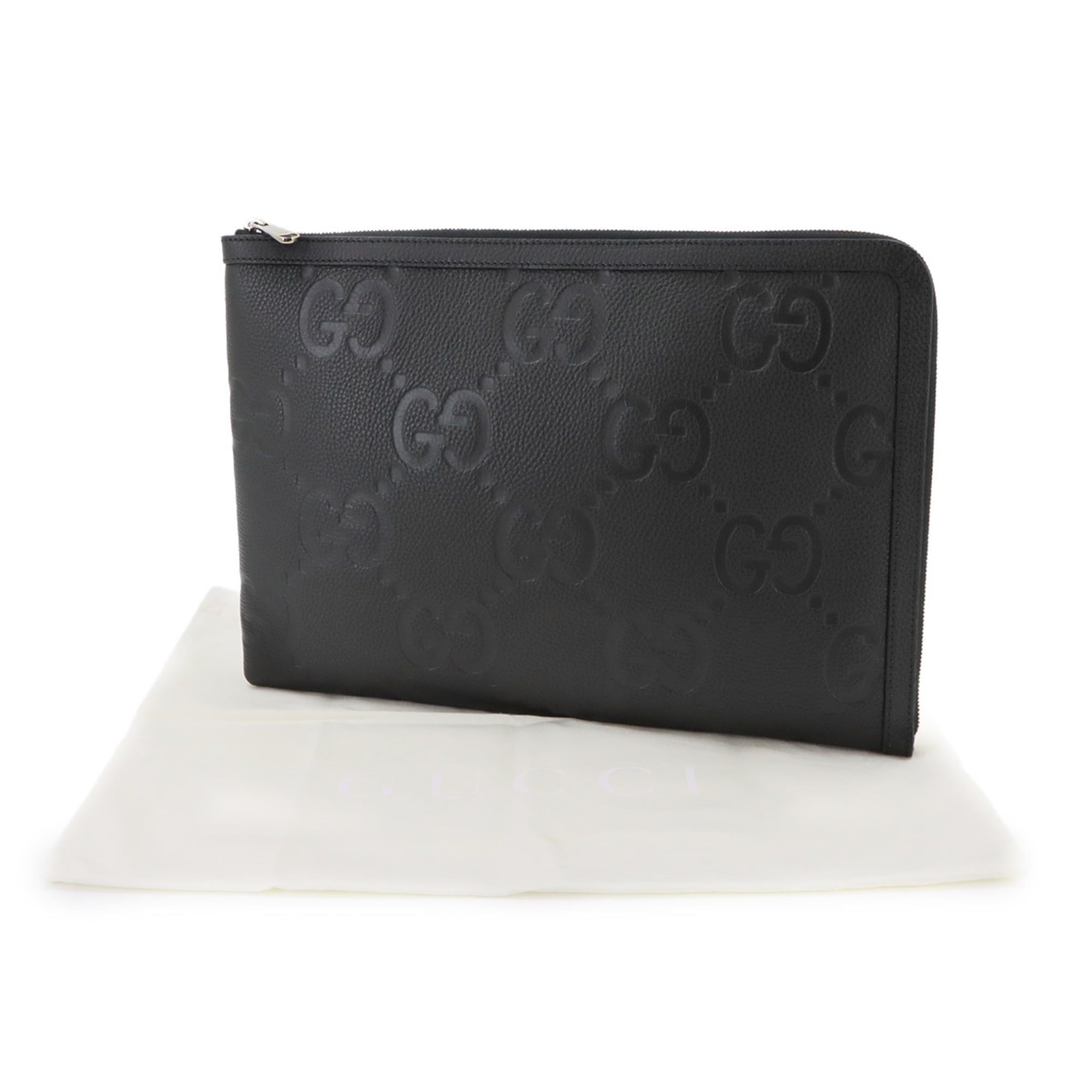 Leather Clutch Bag Document Case (Pre-Owned) - Gucci - Modalova