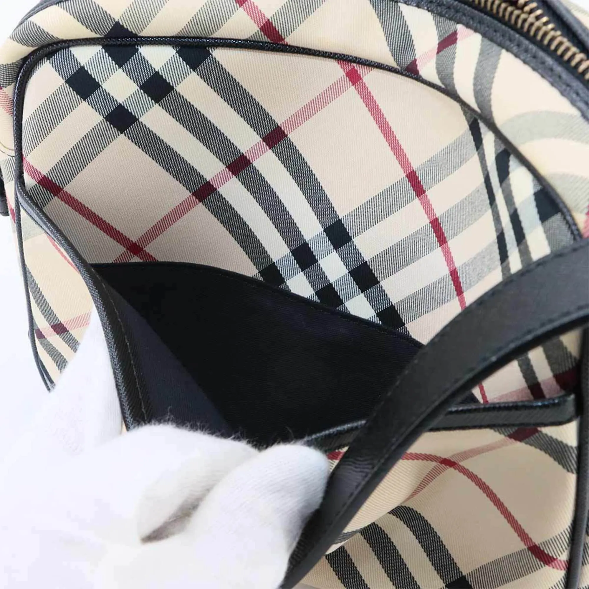 Canvas Leather Shoulder Bag (Pre-Owned) - Burberry - Modalova