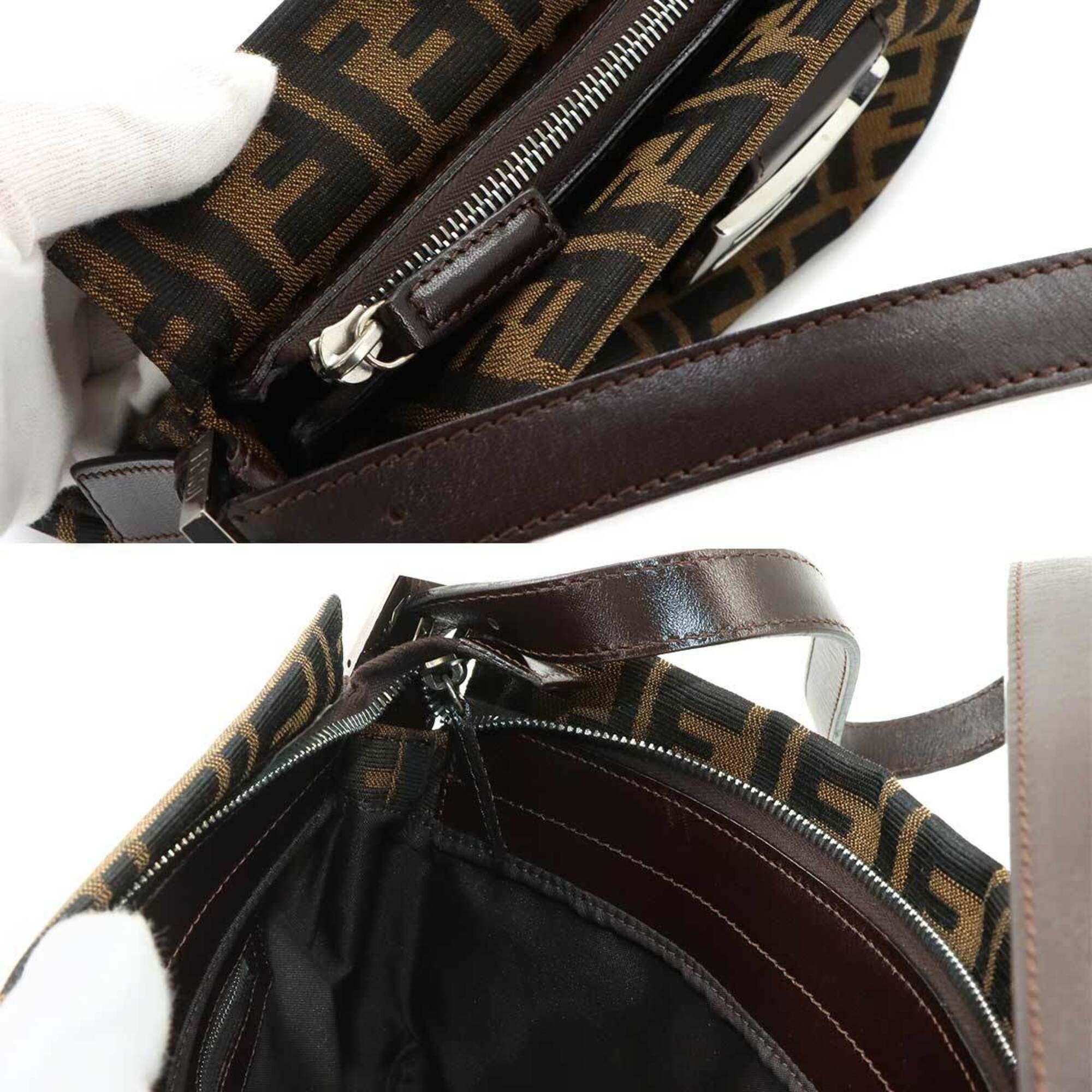Canvas Leather Shoulder Bag (Pre-Owned) - Fendi - Modalova