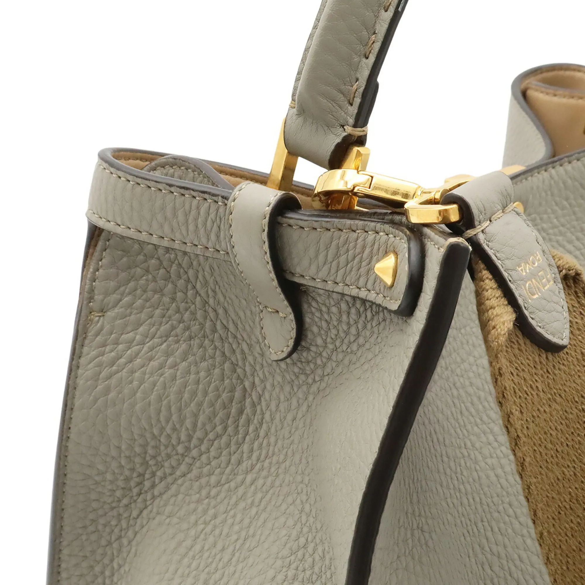 Peekaboo Leather Handbag Shoulder Bag (Pre-Owned) - Fendi - Modalova