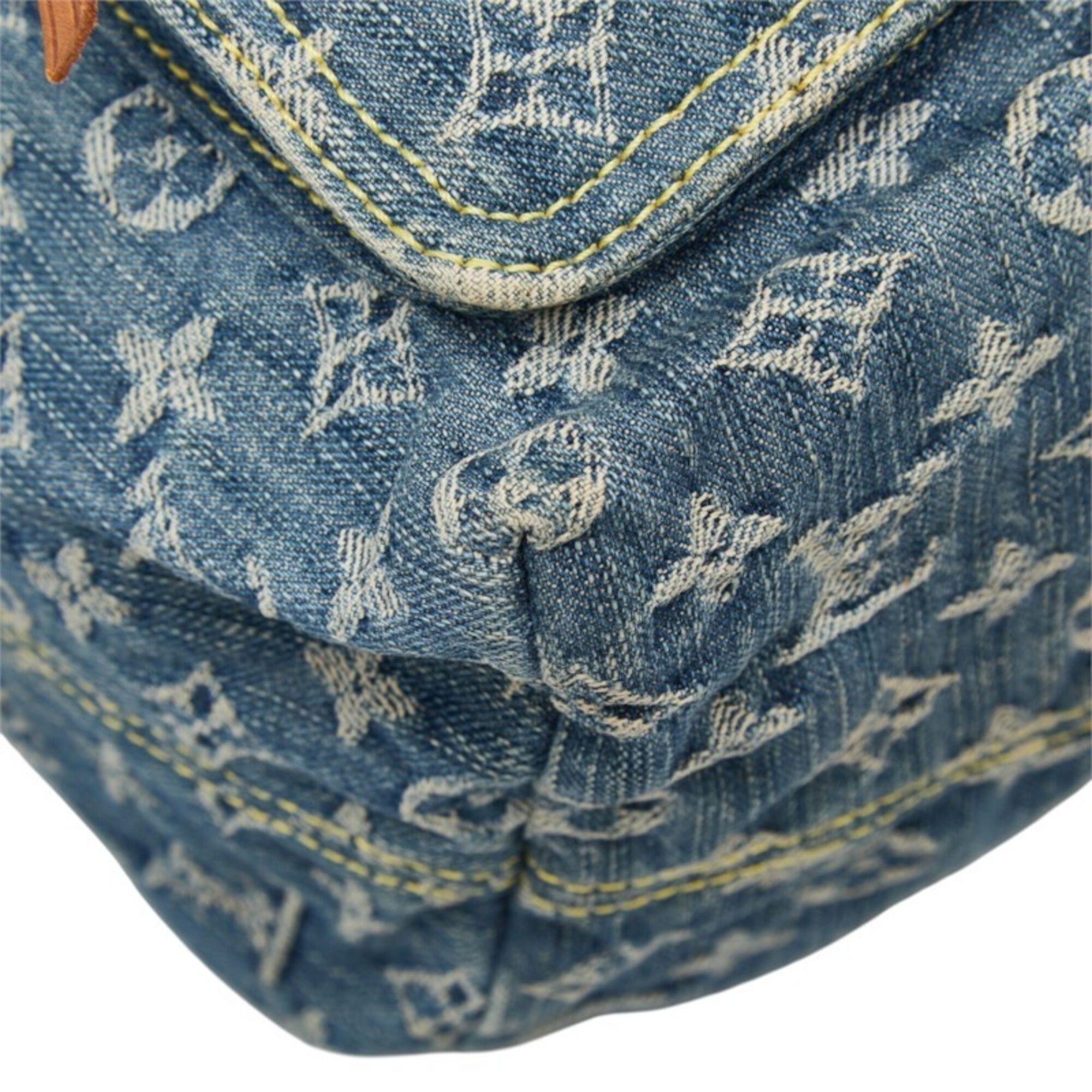 Denim Leather Backpack (Pre-Owned) - Louis Vuitton - Modalova