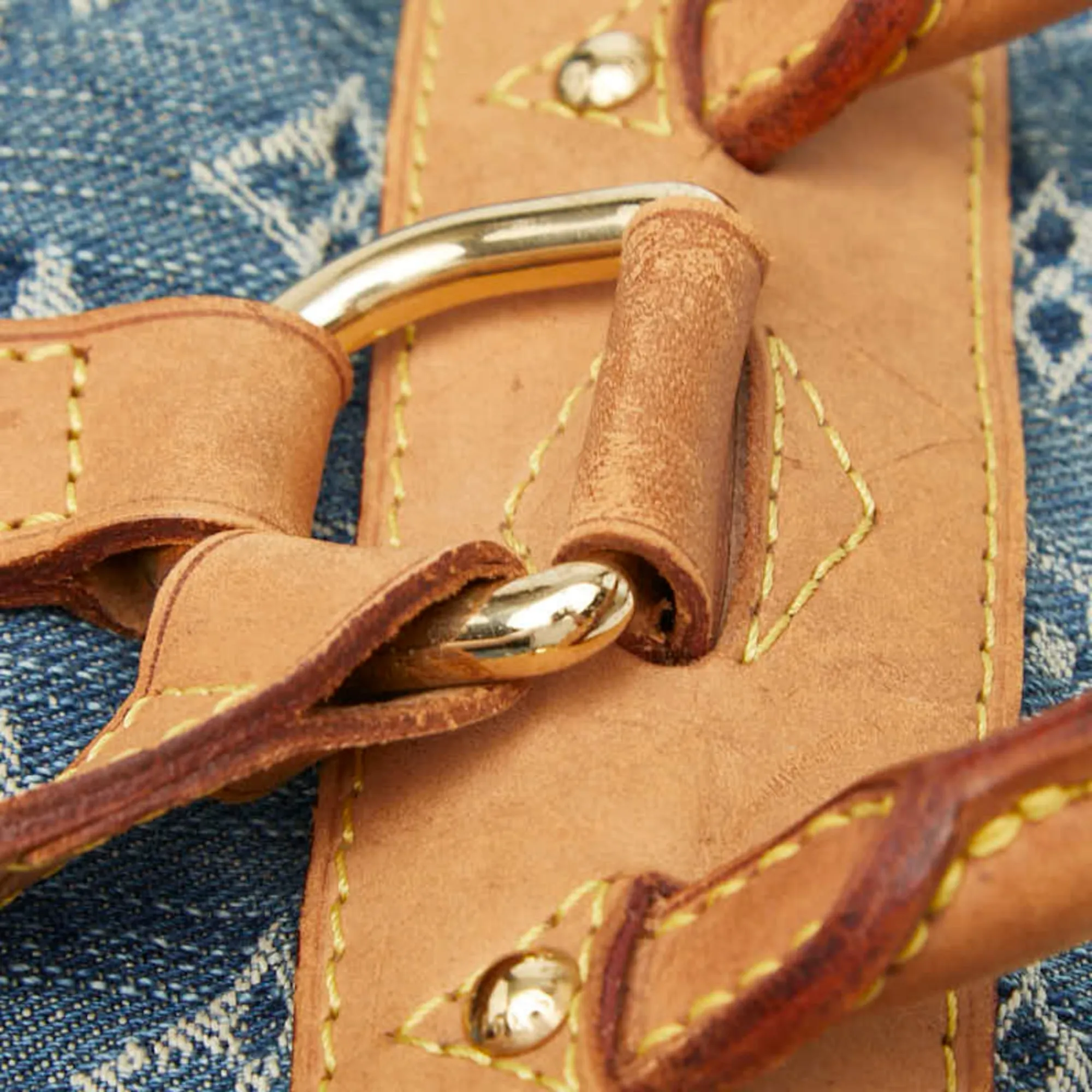 Denim Leather Backpack (Pre-Owned) - Louis Vuitton - Modalova
