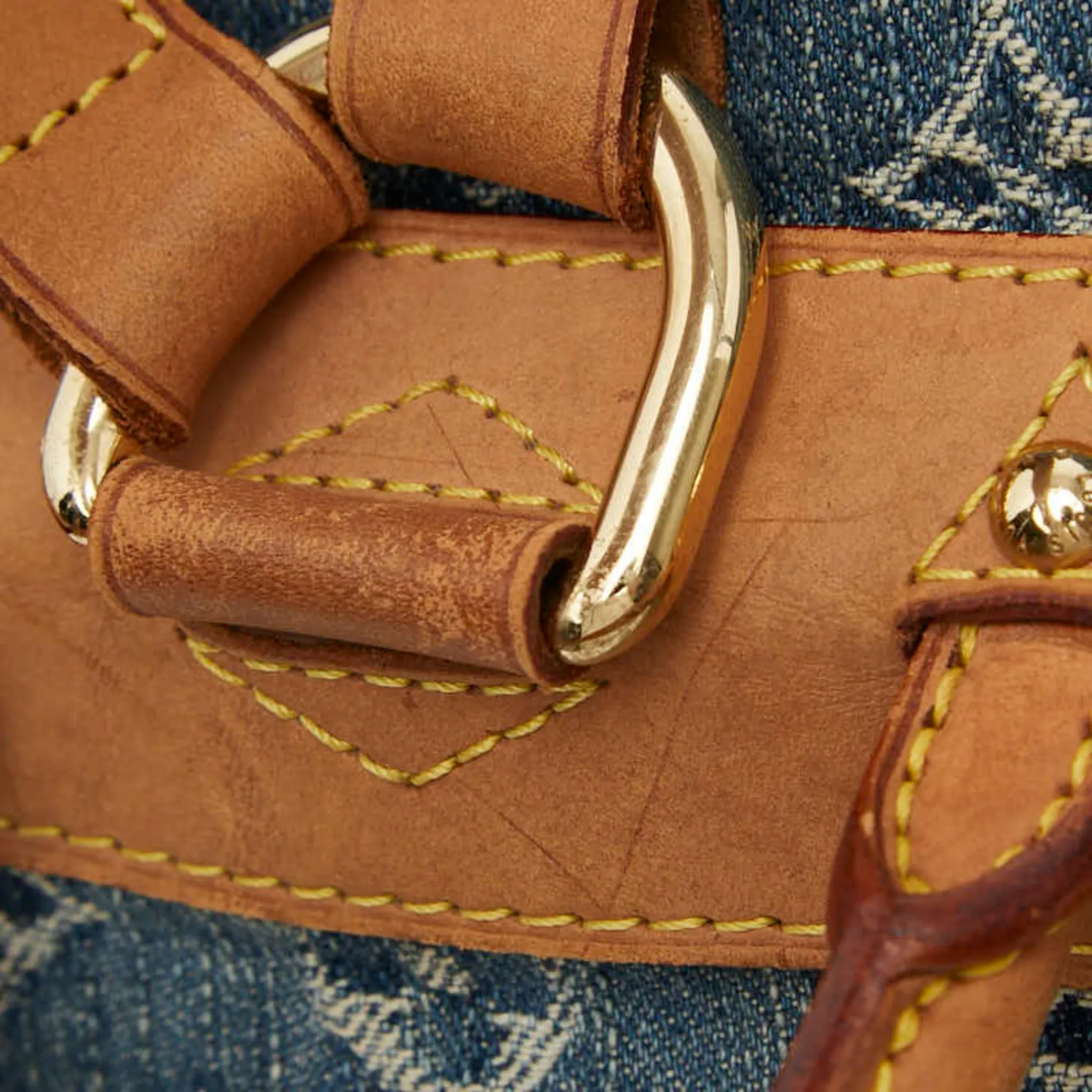 Denim Leather Backpack (Pre-Owned) - Louis Vuitton - Modalova
