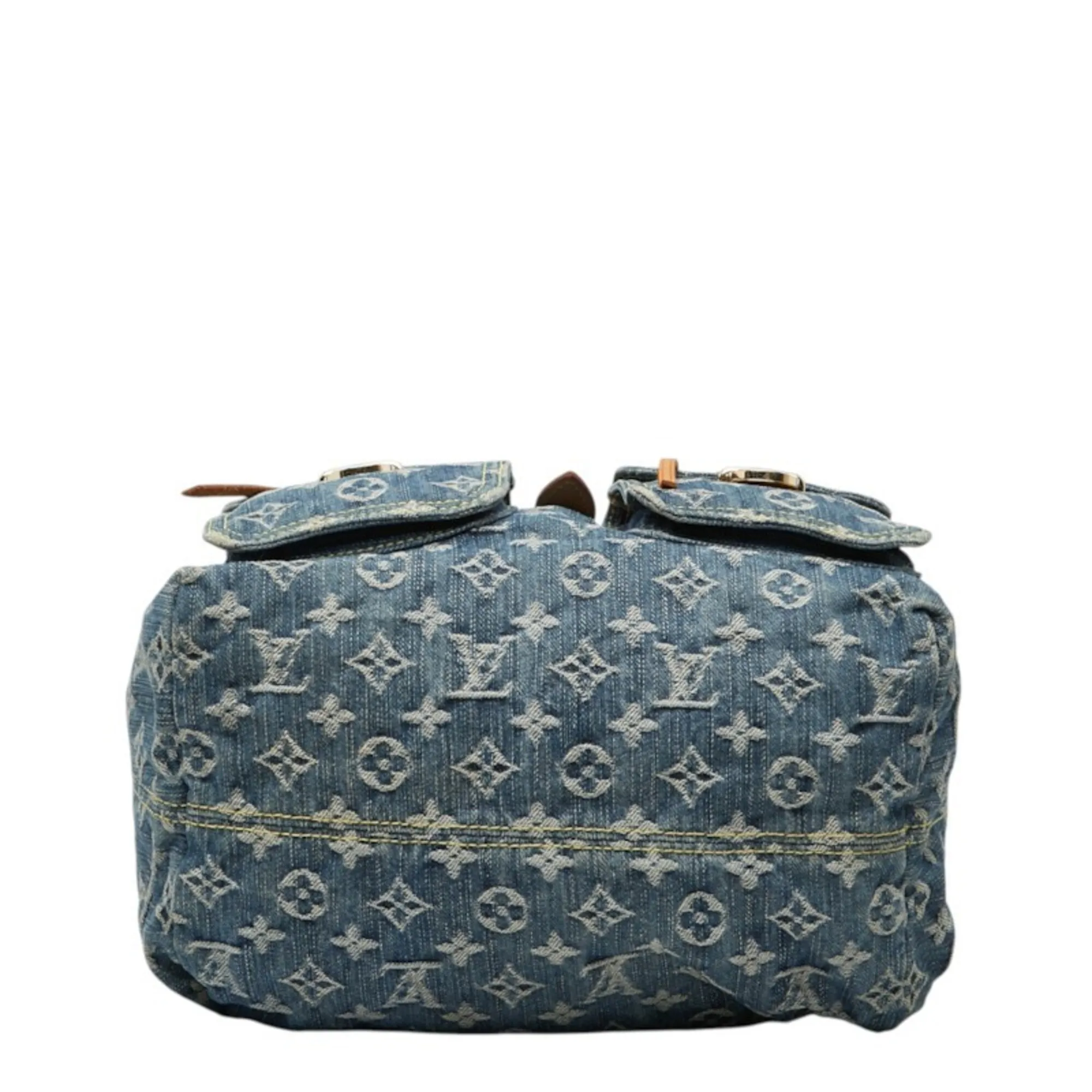Denim Leather Backpack (Pre-Owned) - Louis Vuitton - Modalova