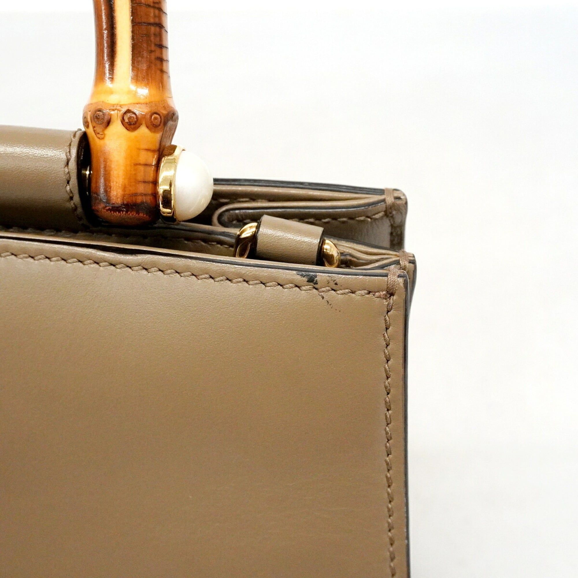 Leather Handbag (Pre-Owned) - Gucci - Modalova