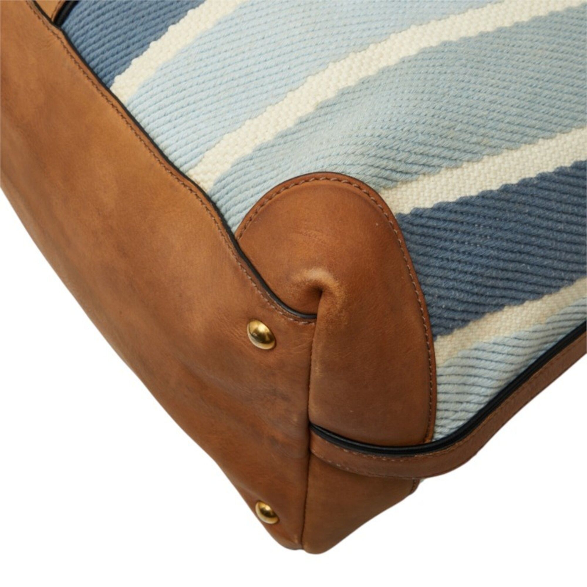 Canvas Leather Boston Bag Shoulder Bag (Pre-Owned) - Gucci - Modalova