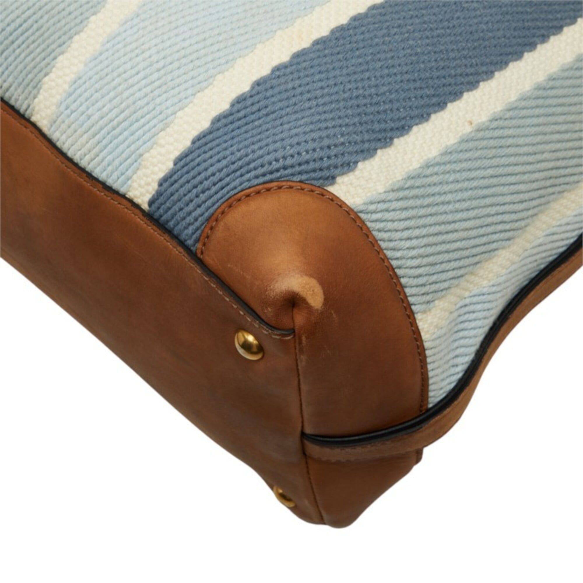 Canvas Leather Boston Bag Shoulder Bag (Pre-Owned) - Gucci - Modalova