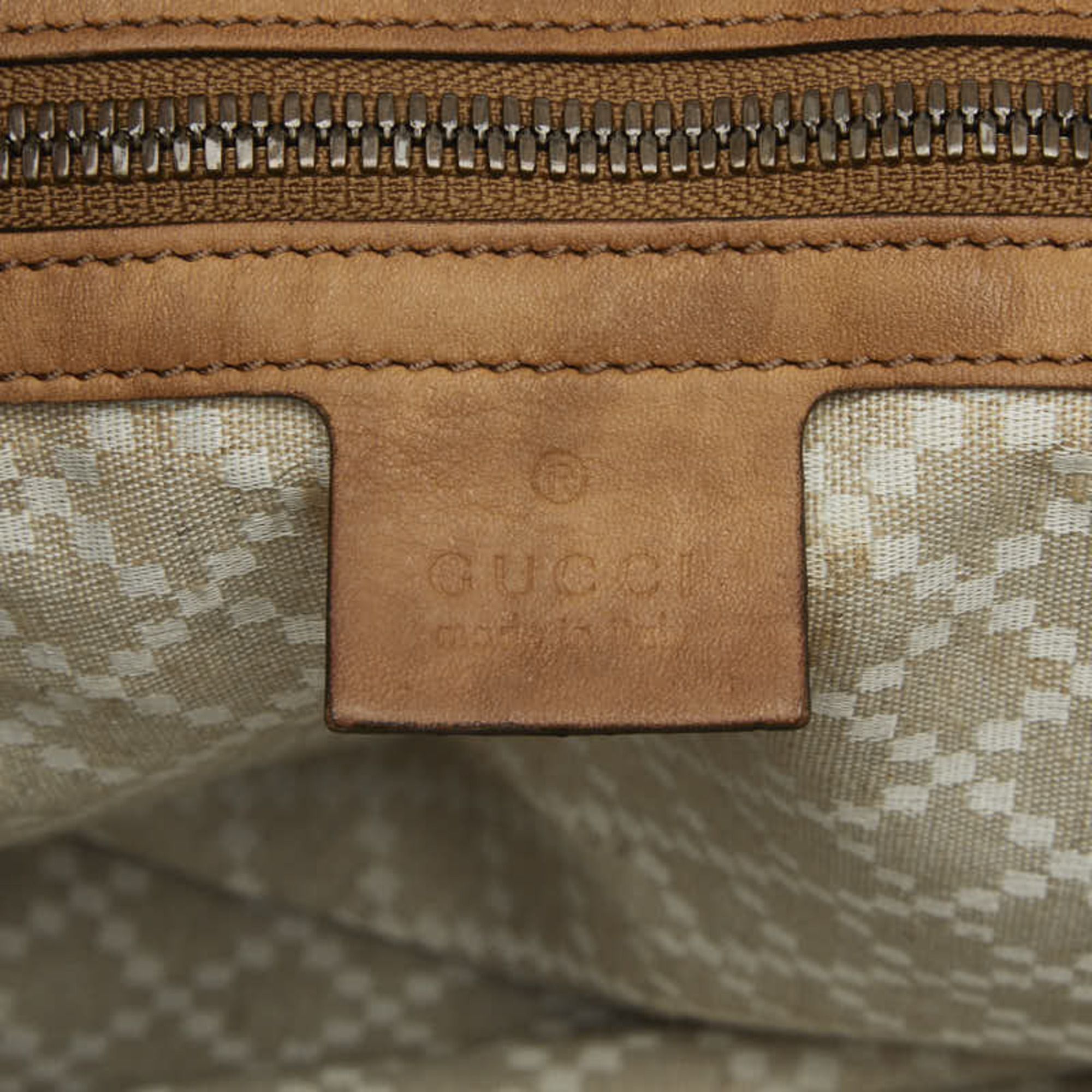 Canvas Leather Boston Bag Shoulder Bag (Pre-Owned) - Gucci - Modalova