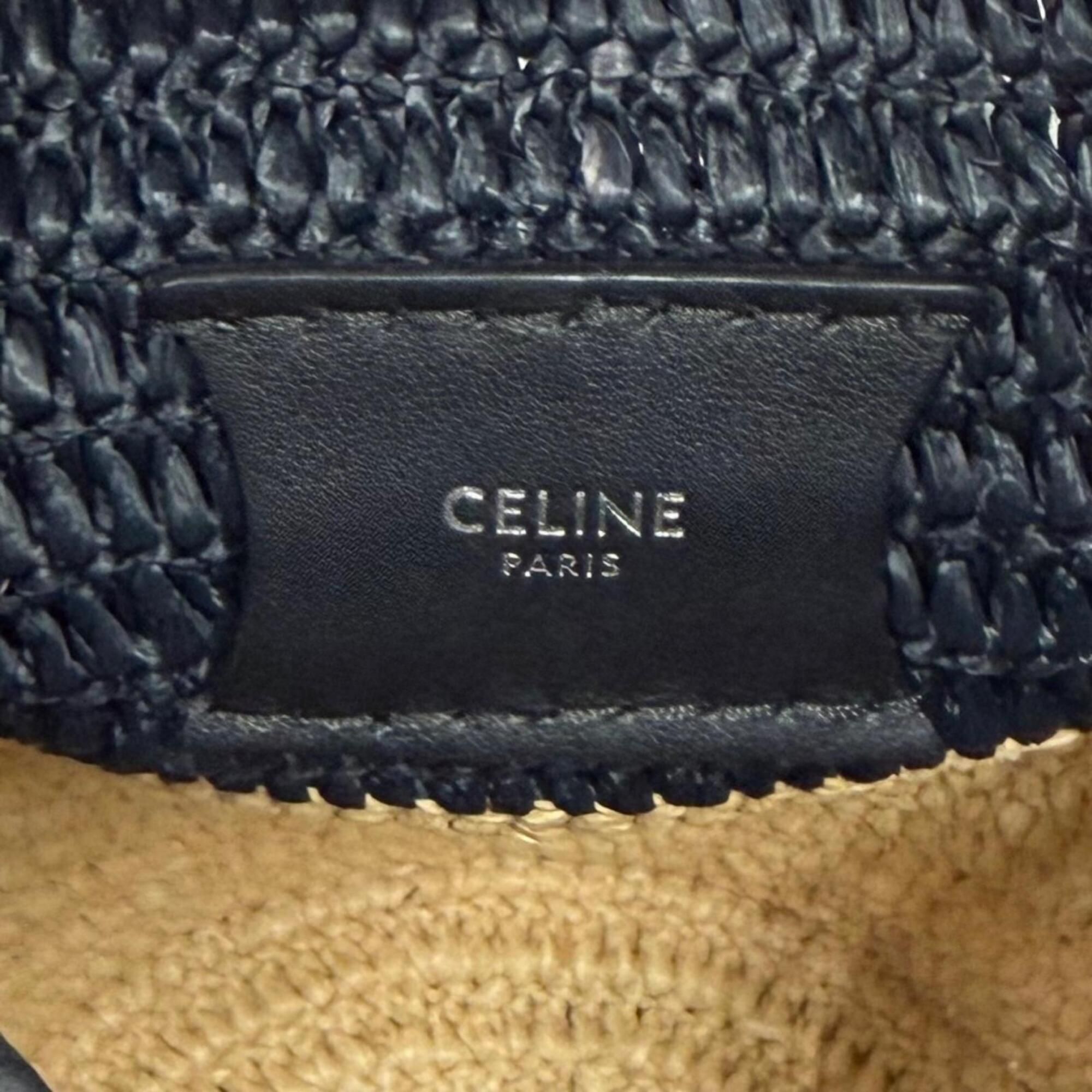 Raffia Leather Shoulder Bag (Pre-Owned) - Celine - Modalova