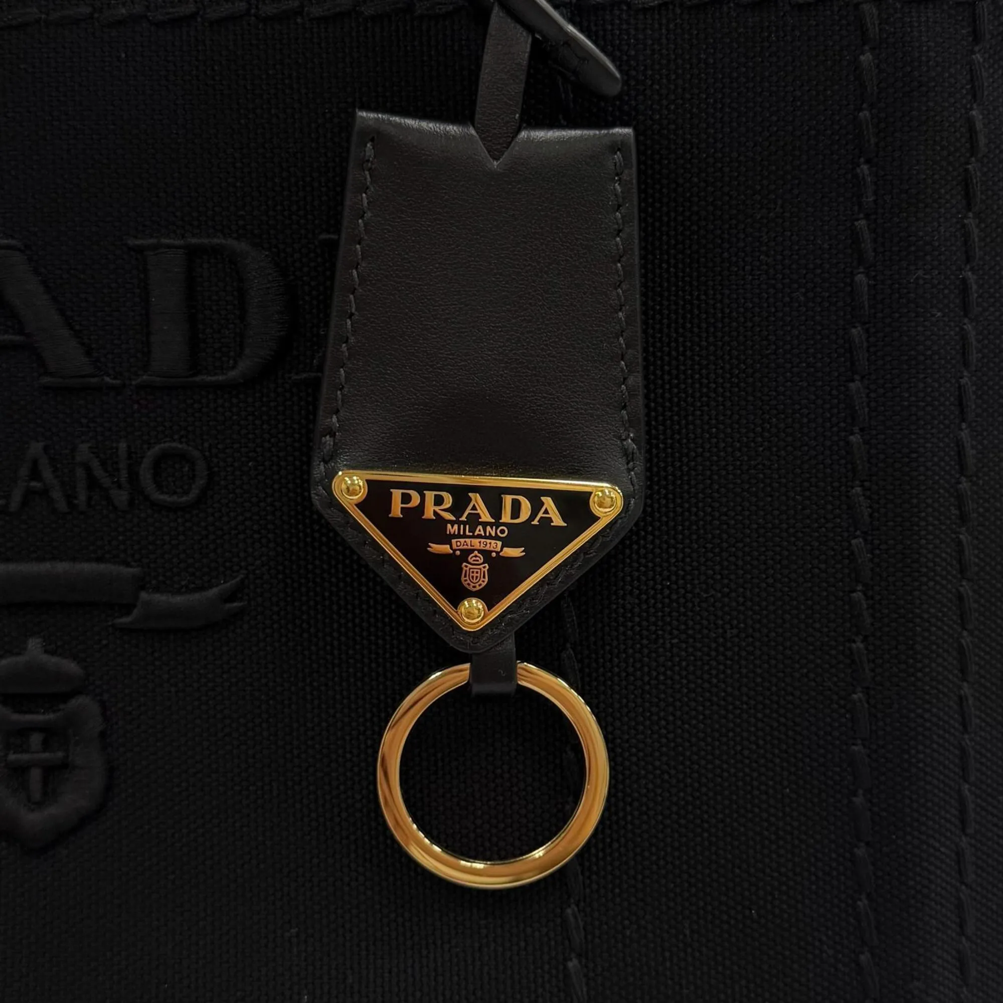 Cotton Leather Handbag Tote Bag (Pre-Owned) - Prada - Modalova