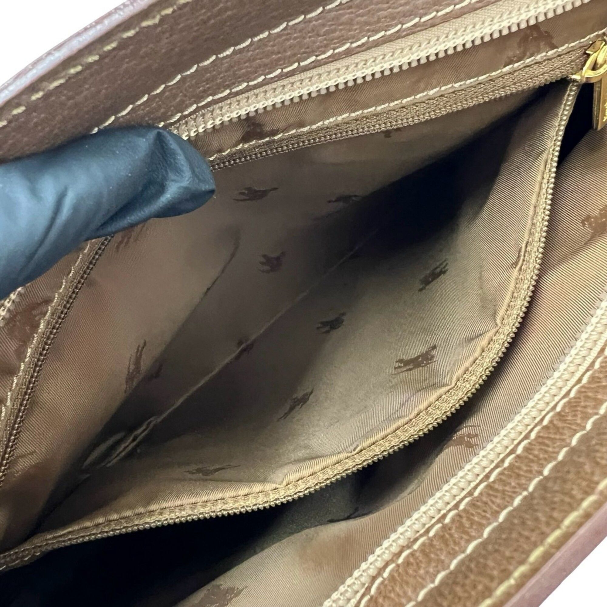 Canvas Leather Shoulder Bag Tote Bag (Pre-Owned) - Burberry - Modalova