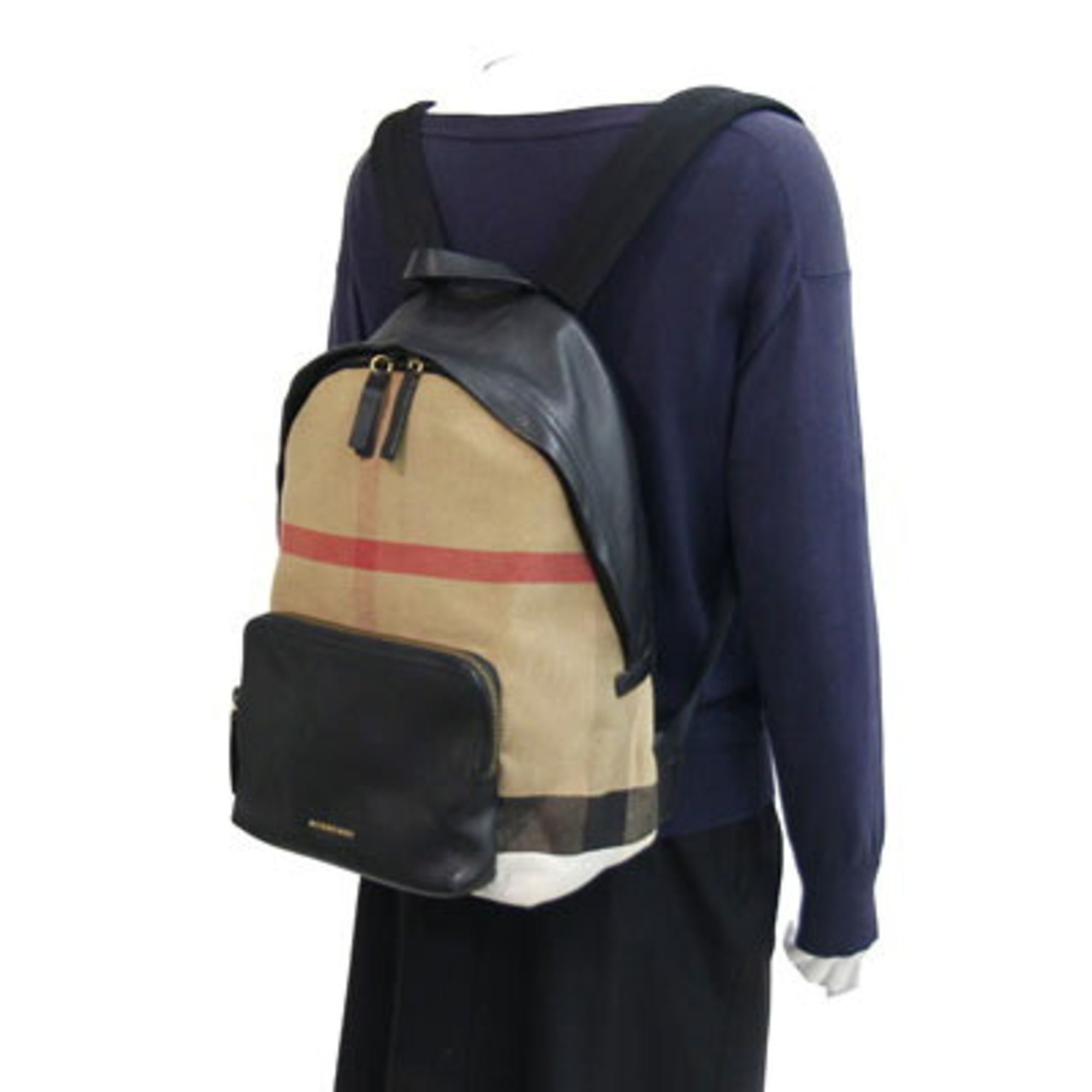 Hemp Cotton Leather Backpack (Pre-Owned) - Burberry - Modalova
