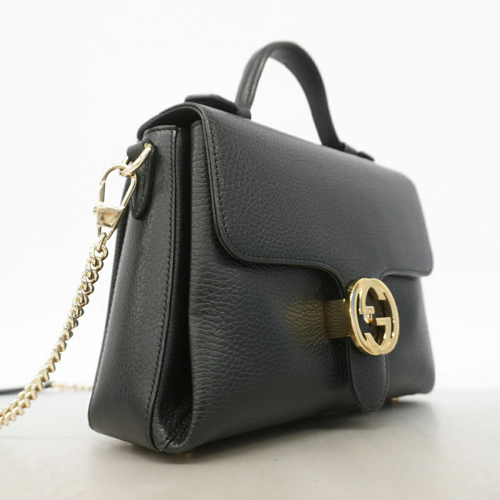 Leather Handbag (Pre-Owned) - Gucci - Modalova