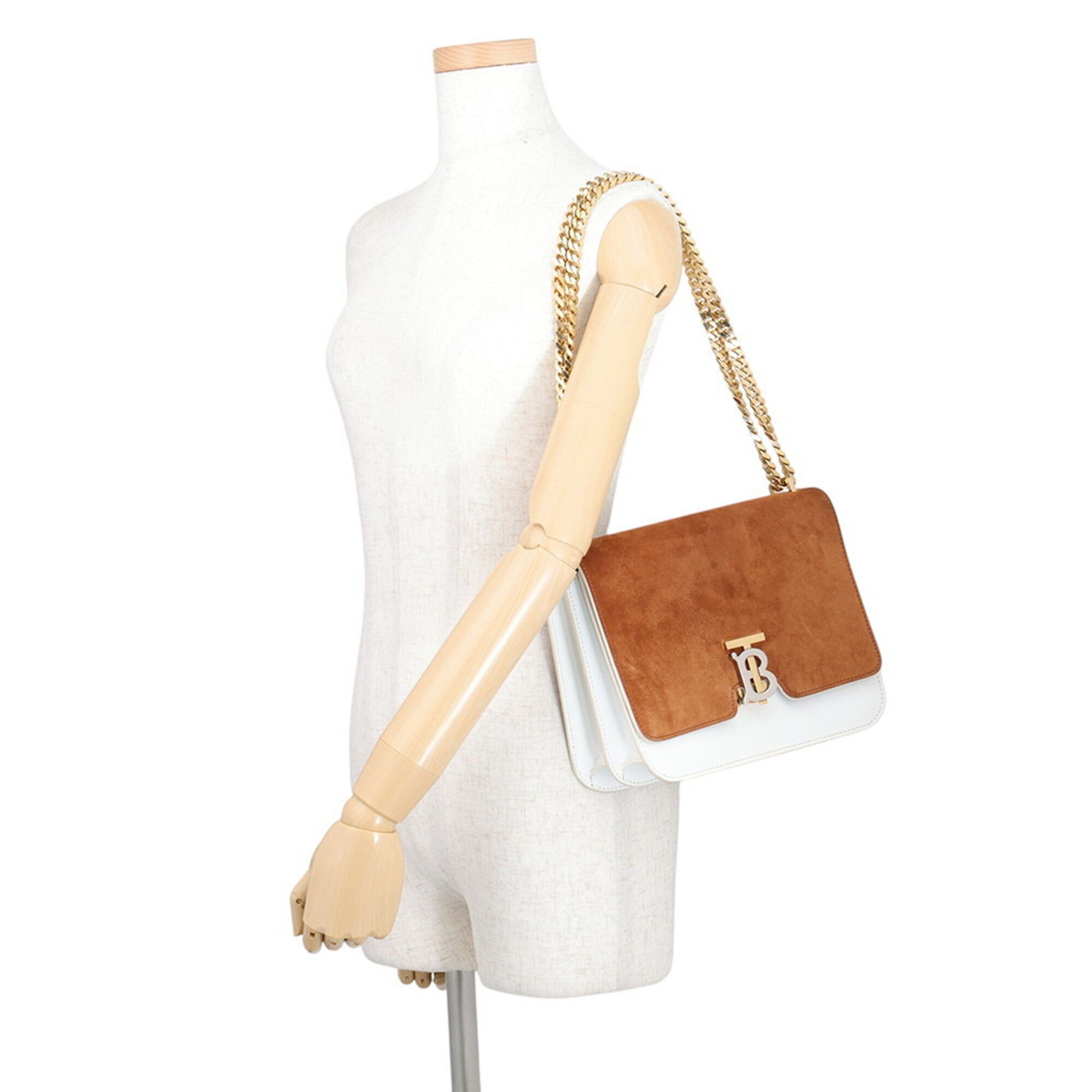 Suede Leather Shoulder Bag (Pre-Owned) - Burberry - Modalova