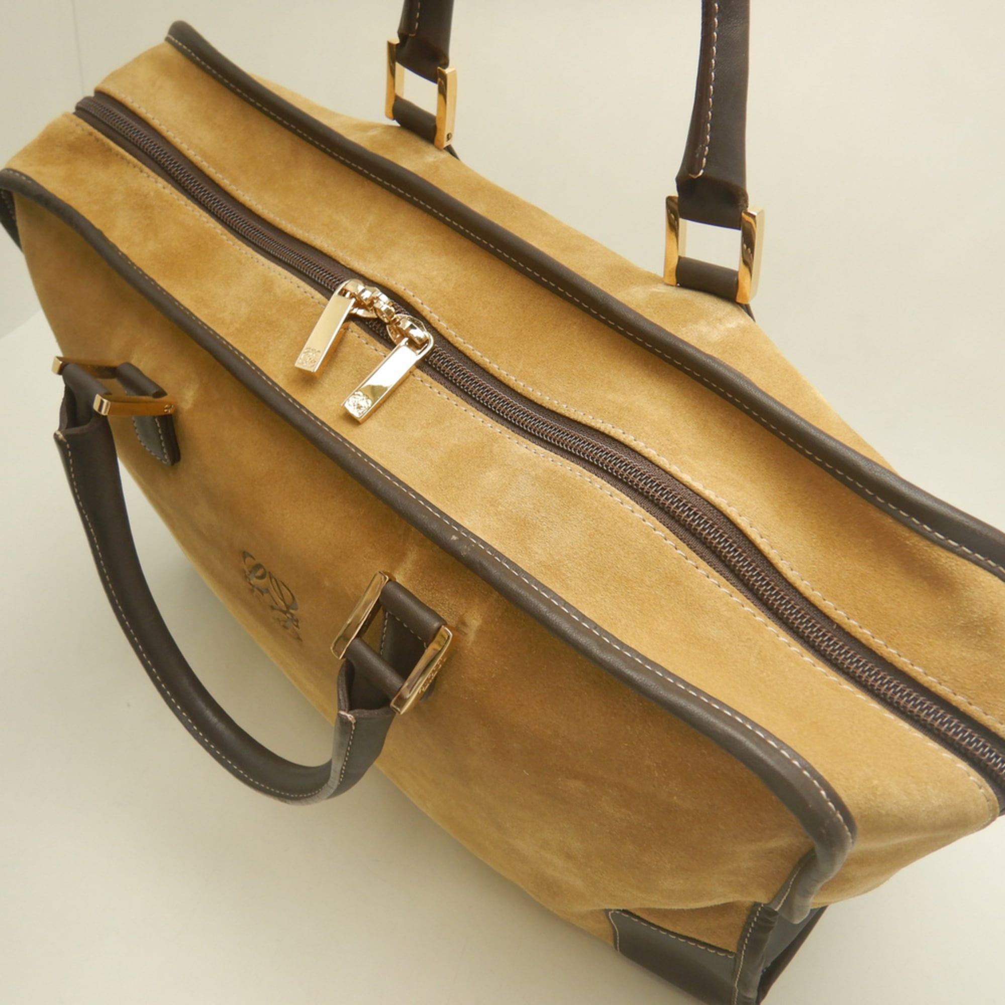 Suede Leather Handbag (Pre-Owned) - Loewe - Modalova