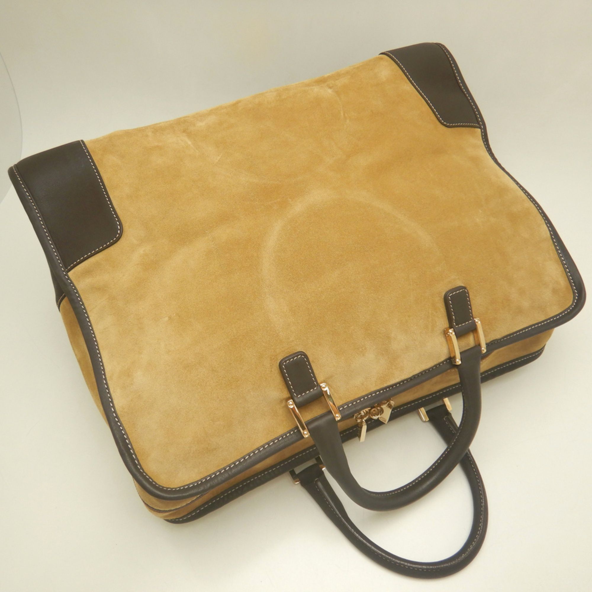 Suede Leather Handbag (Pre-Owned) - Loewe - Modalova