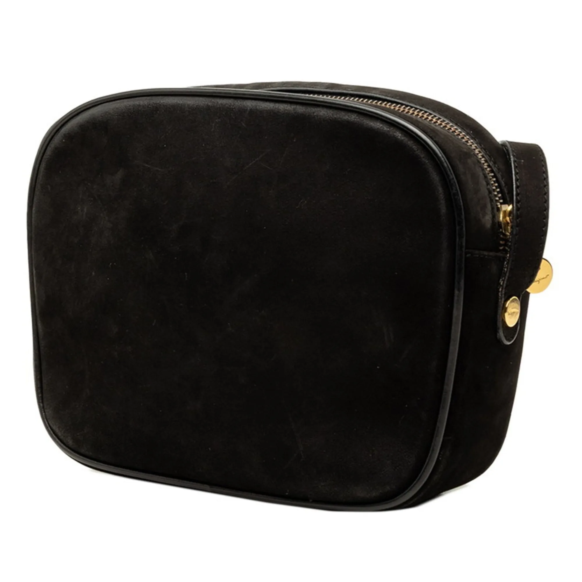 Suede Leather Shoulder Bag (Pre-Owned) - Salvatore Ferragamo - Modalova