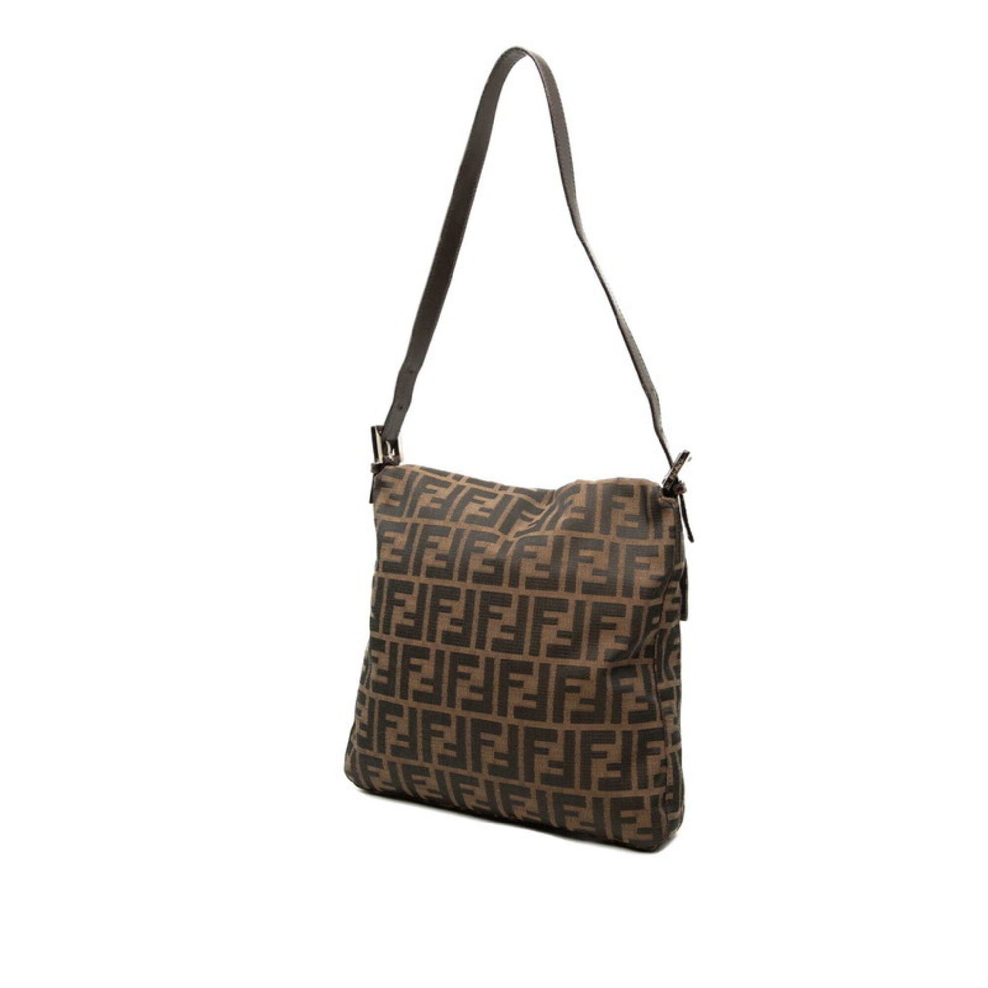 Zucca Canvas Leather Shoulder Bag (Pre-Owned) - Fendi - Modalova