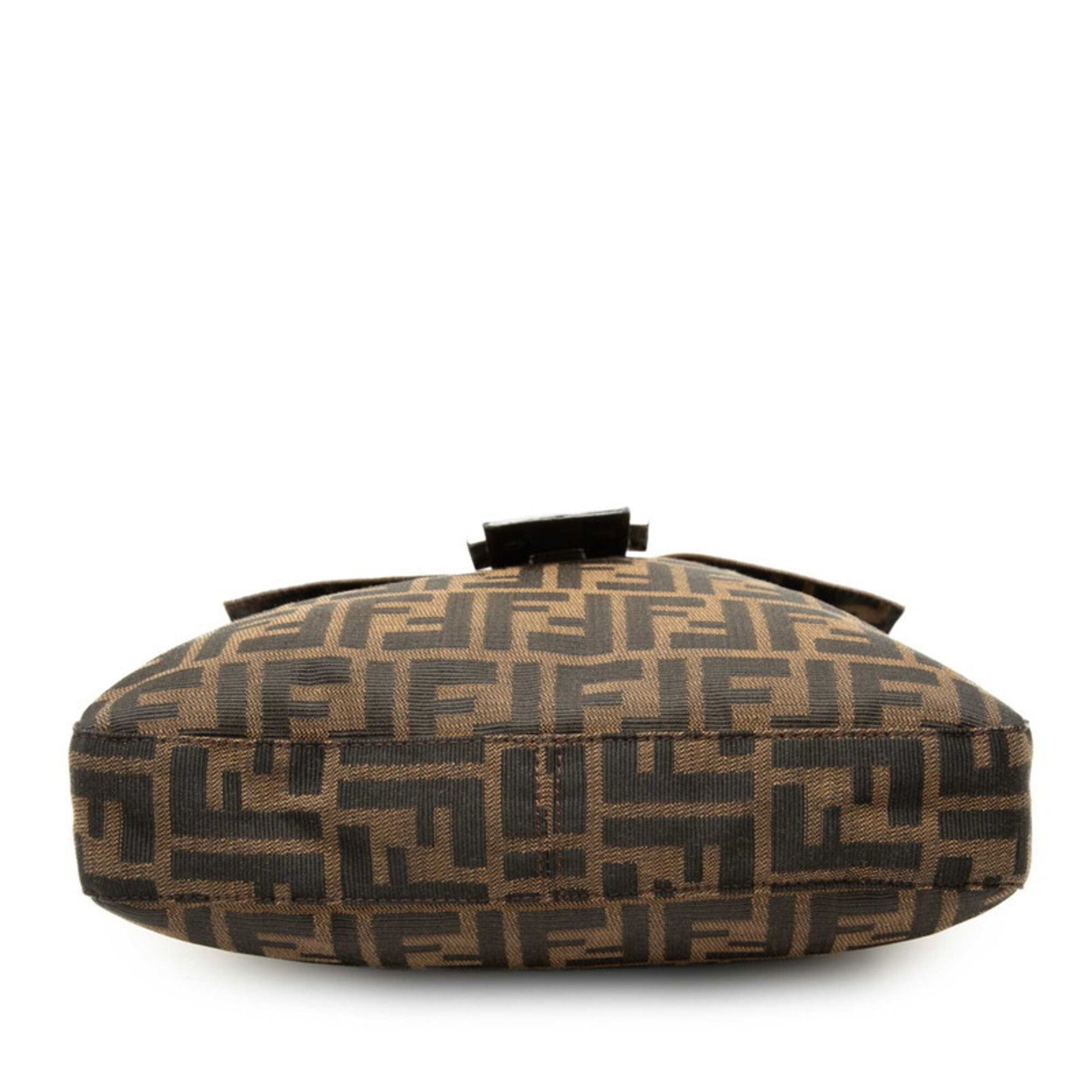 Zucca Canvas Leather Shoulder Bag (Pre-Owned) - Fendi - Modalova