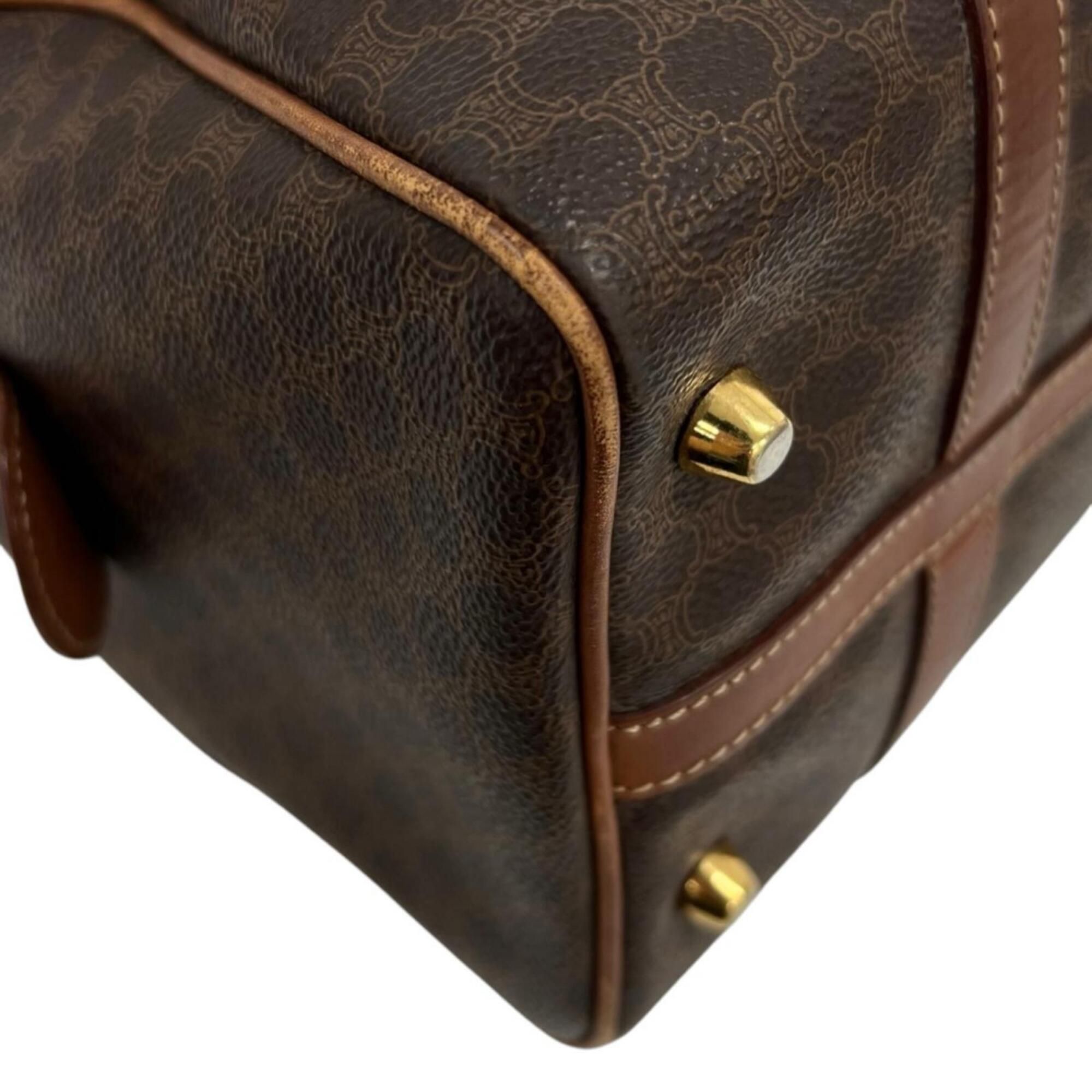 Coated Canvas Leather Boston Bag Handbag (Pre-Owned) - Celine - Modalova