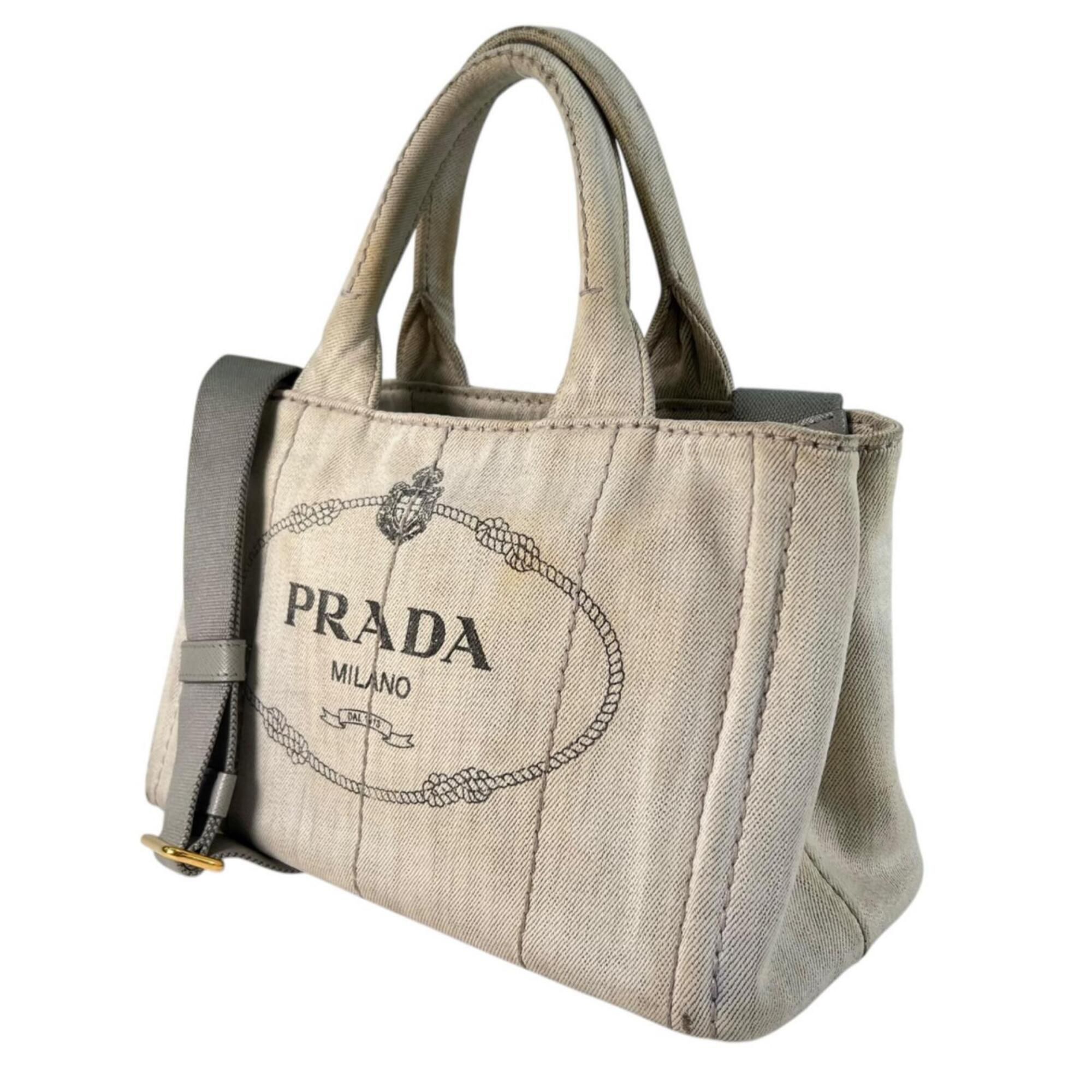 Denim Handbag (Pre-Owned) - Prada - Modalova