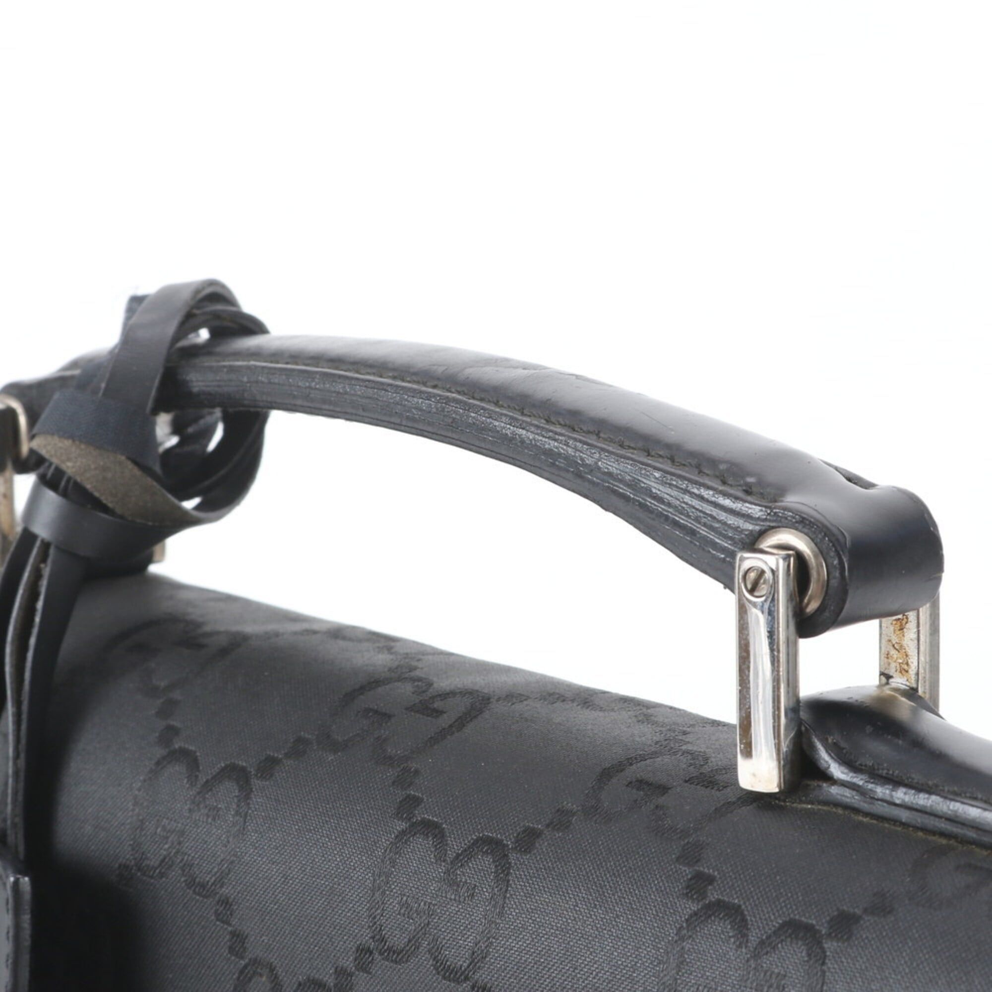 Leather Nylon Briefcase (Pre-Owned) - Gucci - Modalova