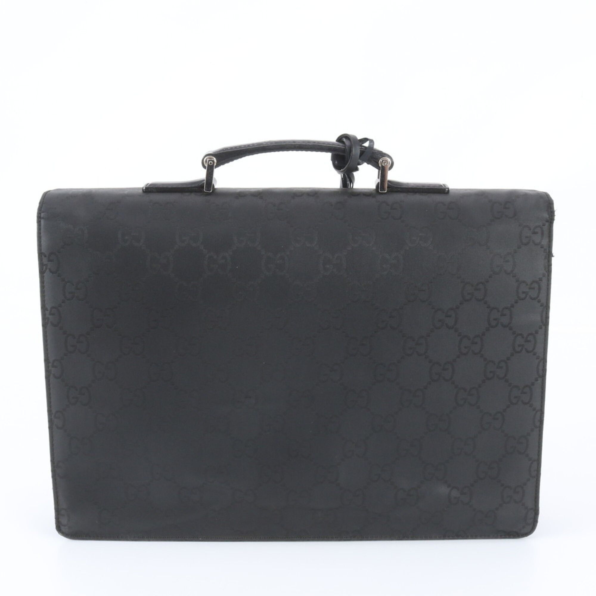 Leather Nylon Briefcase (Pre-Owned) - Gucci - Modalova