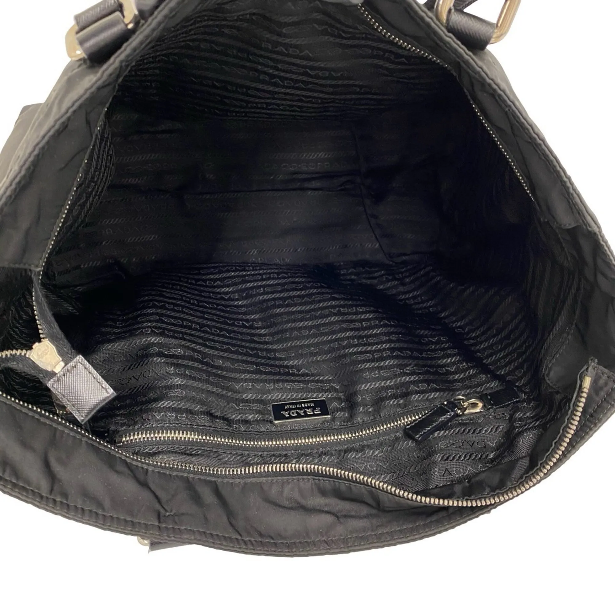 Nylon Leather Tote Bag (Pre-Owned) - Prada - Modalova