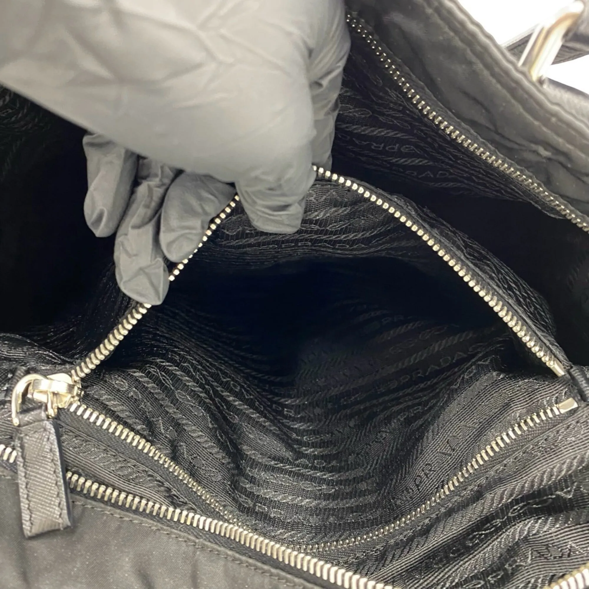 Nylon Leather Tote Bag (Pre-Owned) - Prada - Modalova