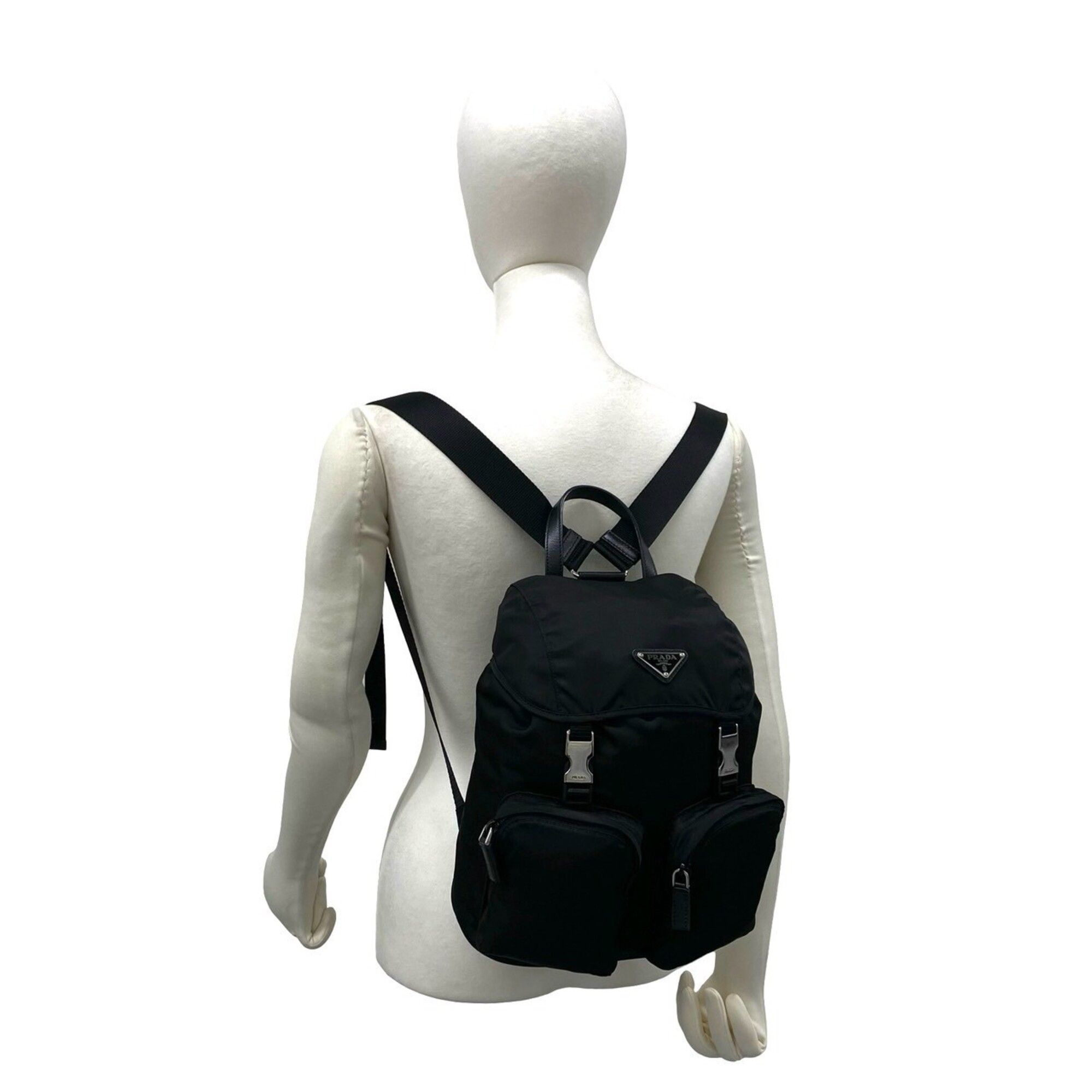 Nylon Leather Backpack (Pre-Owned) - Prada - Modalova