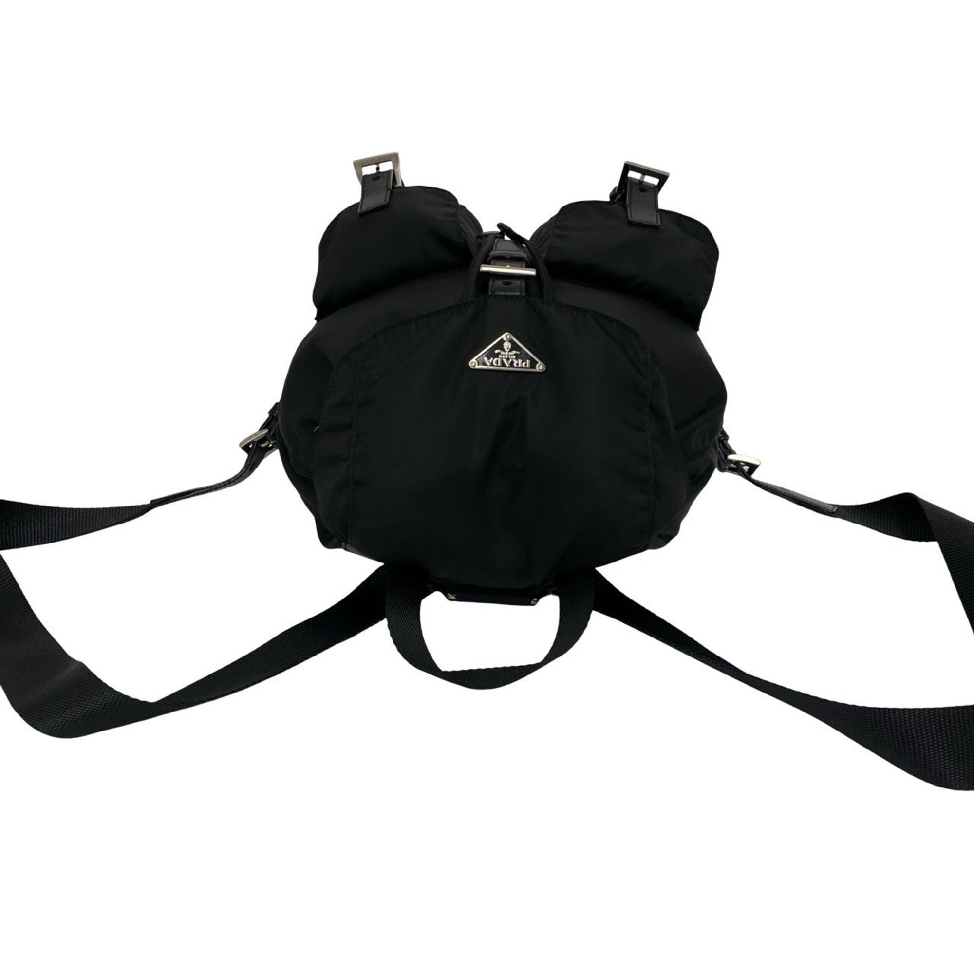 Nylon Leather Backpack (Pre-Owned) - Prada - Modalova
