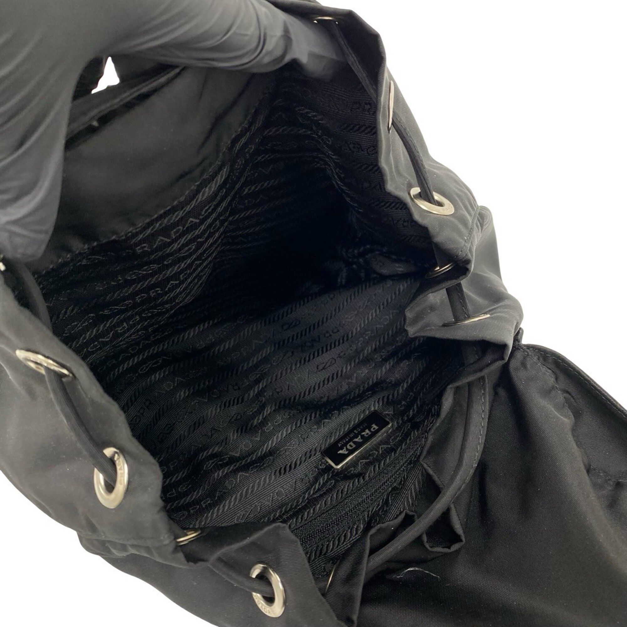 Nylon Leather Backpack (Pre-Owned) - Prada - Modalova