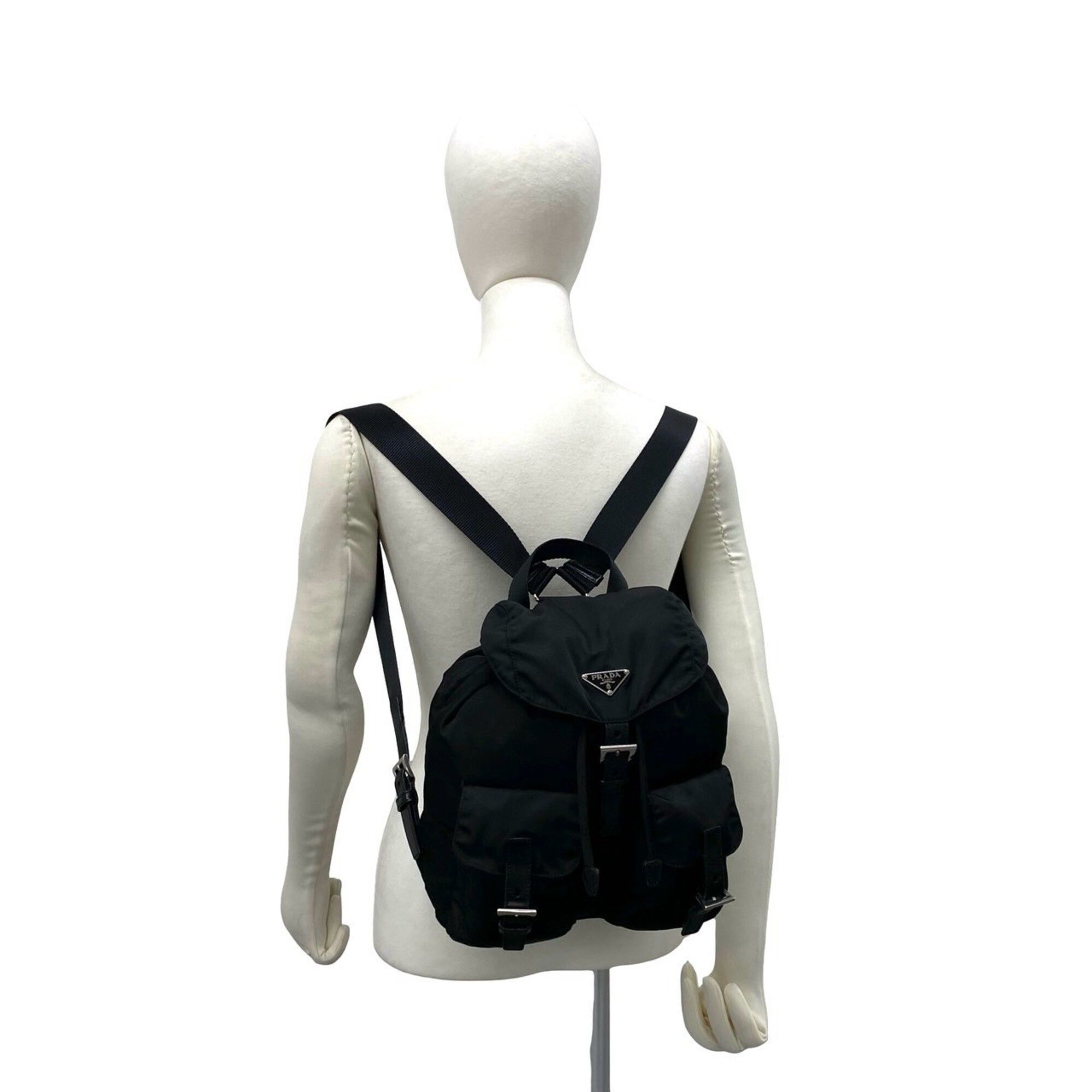 Nylon Leather Backpack (Pre-Owned) - Prada - Modalova