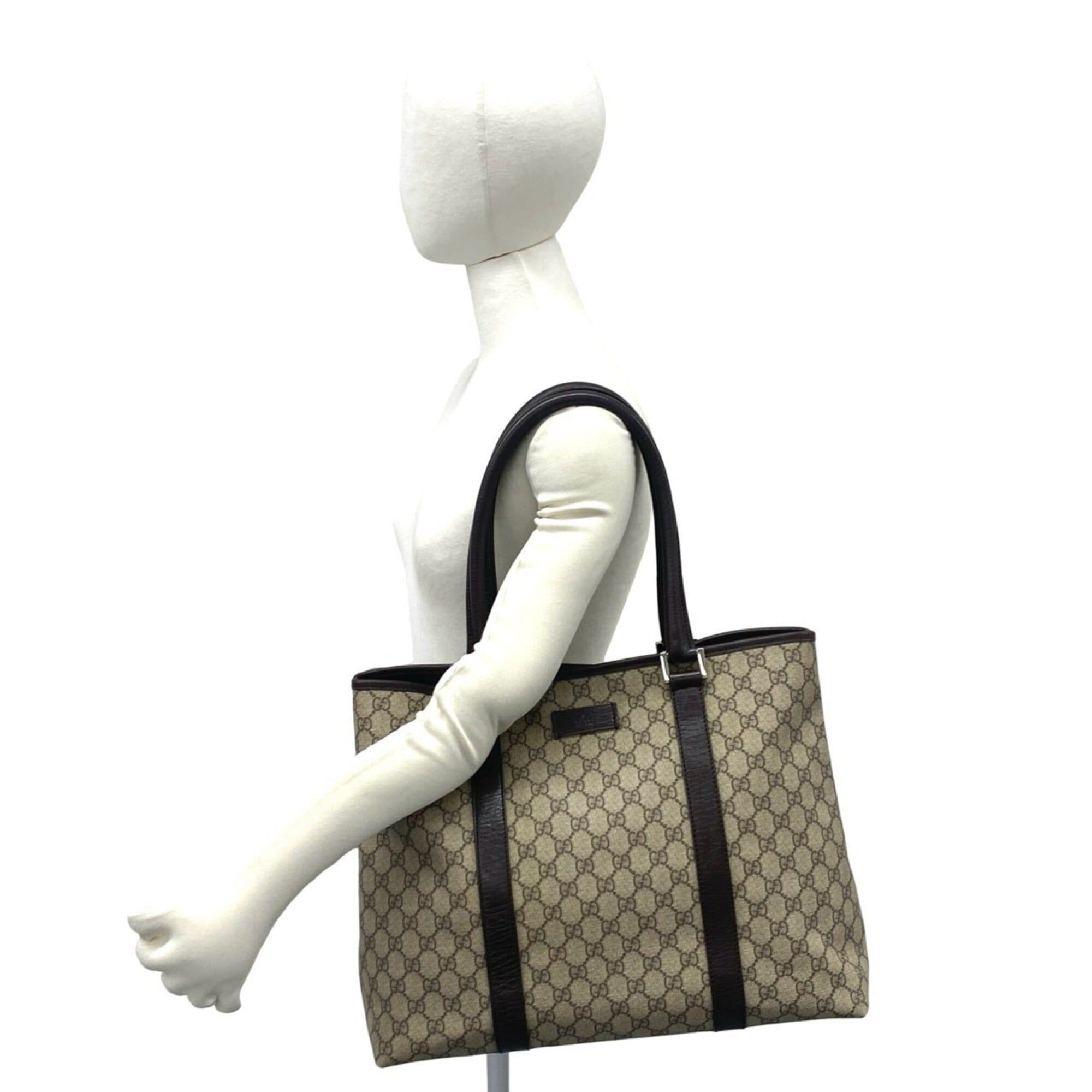 Leather Elastane Shoulder Bag Tote Bag (Pre-Owned) - Gucci - Modalova