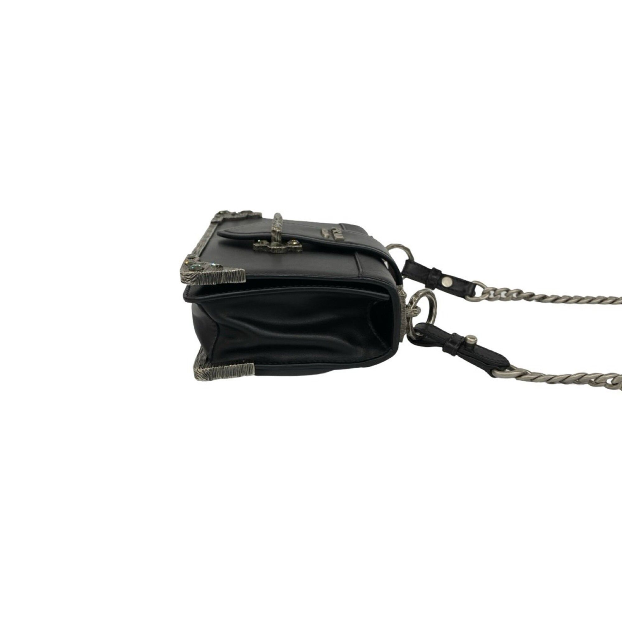 Leather Pochette Shoulder Bag (Pre-Owned) - Prada - Modalova