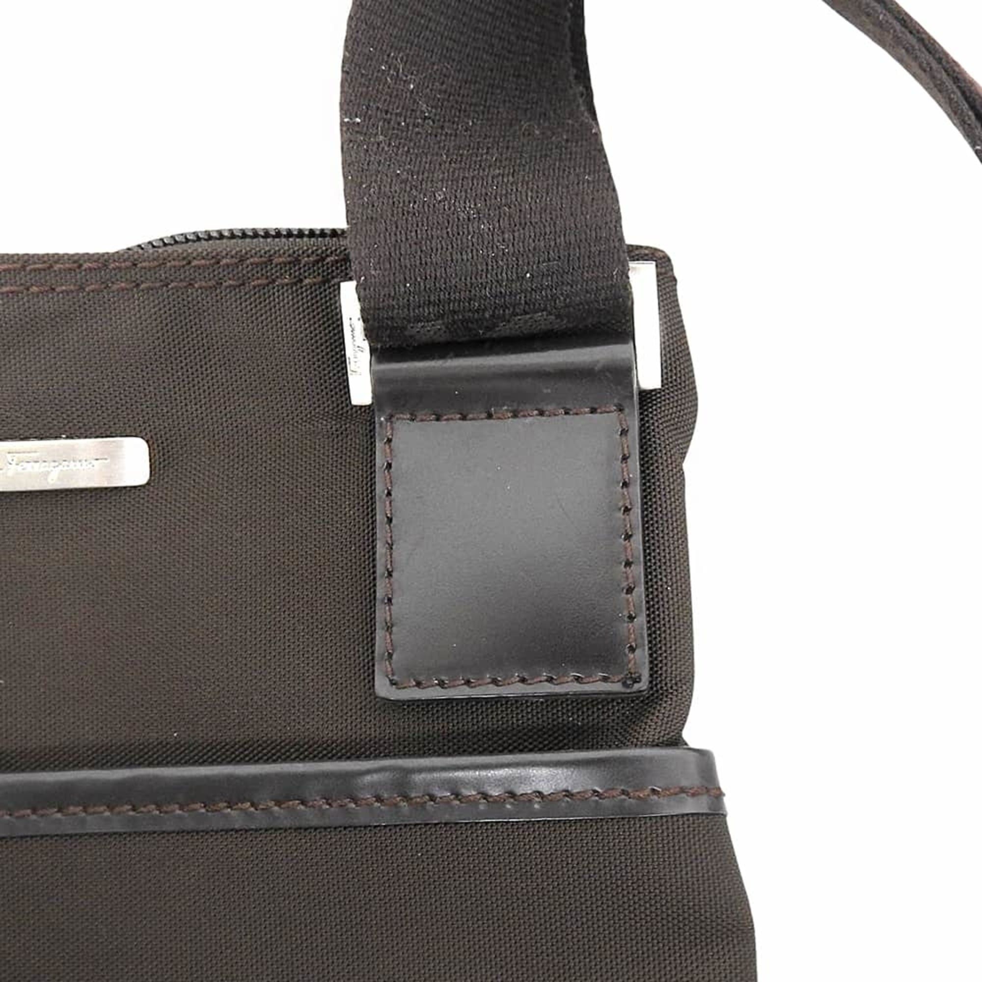 Canvas Shoulder Bag (Pre-Owned) - Salvatore Ferragamo - Modalova